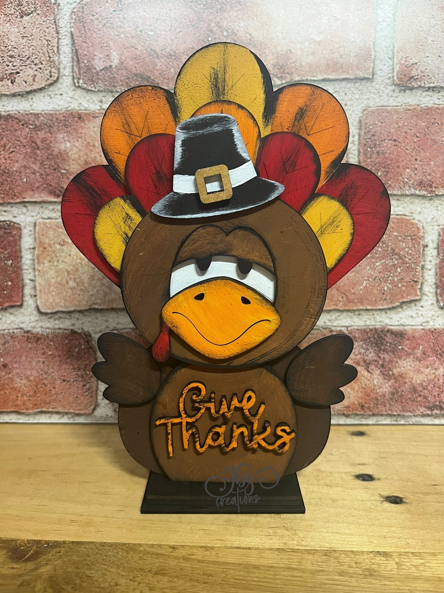 Turkey Decoration Thanksgiving Decoration Fall Mantle Shelf sitter Autumn Decor