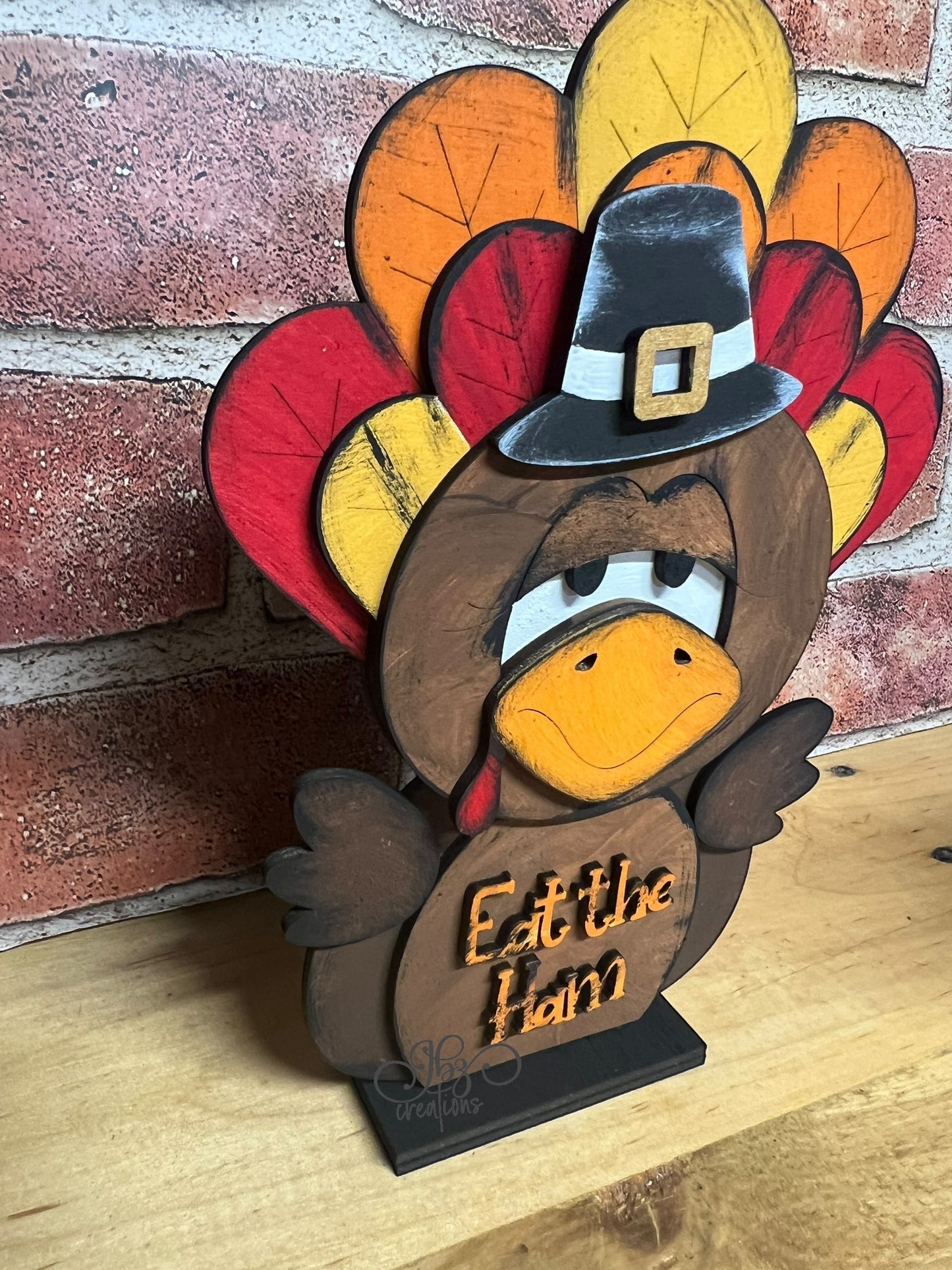 Turkey Decoration Thanksgiving Decoration Fall Mantle Shelf sitter Autumn Decor