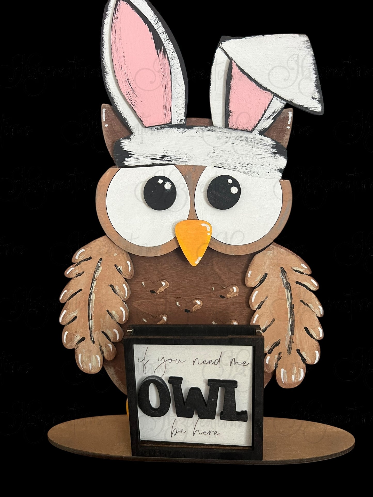 Farm Animal Owl with Interchangeable Seasonal Hats Shelf Sitter Owl Decor Owl Decorations