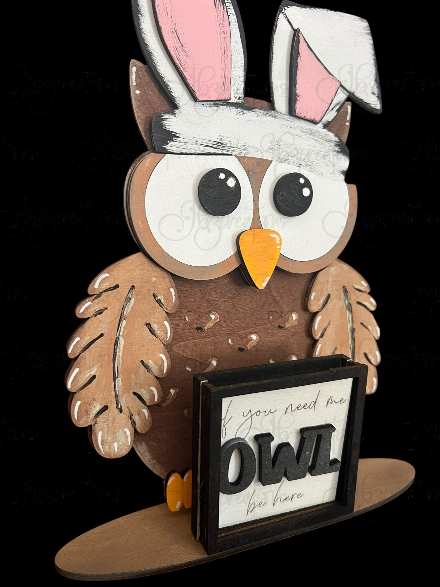 Farm Animal Owl with Interchangeable Seasonal Hats Shelf Sitter Owl Decor Owl Decorations