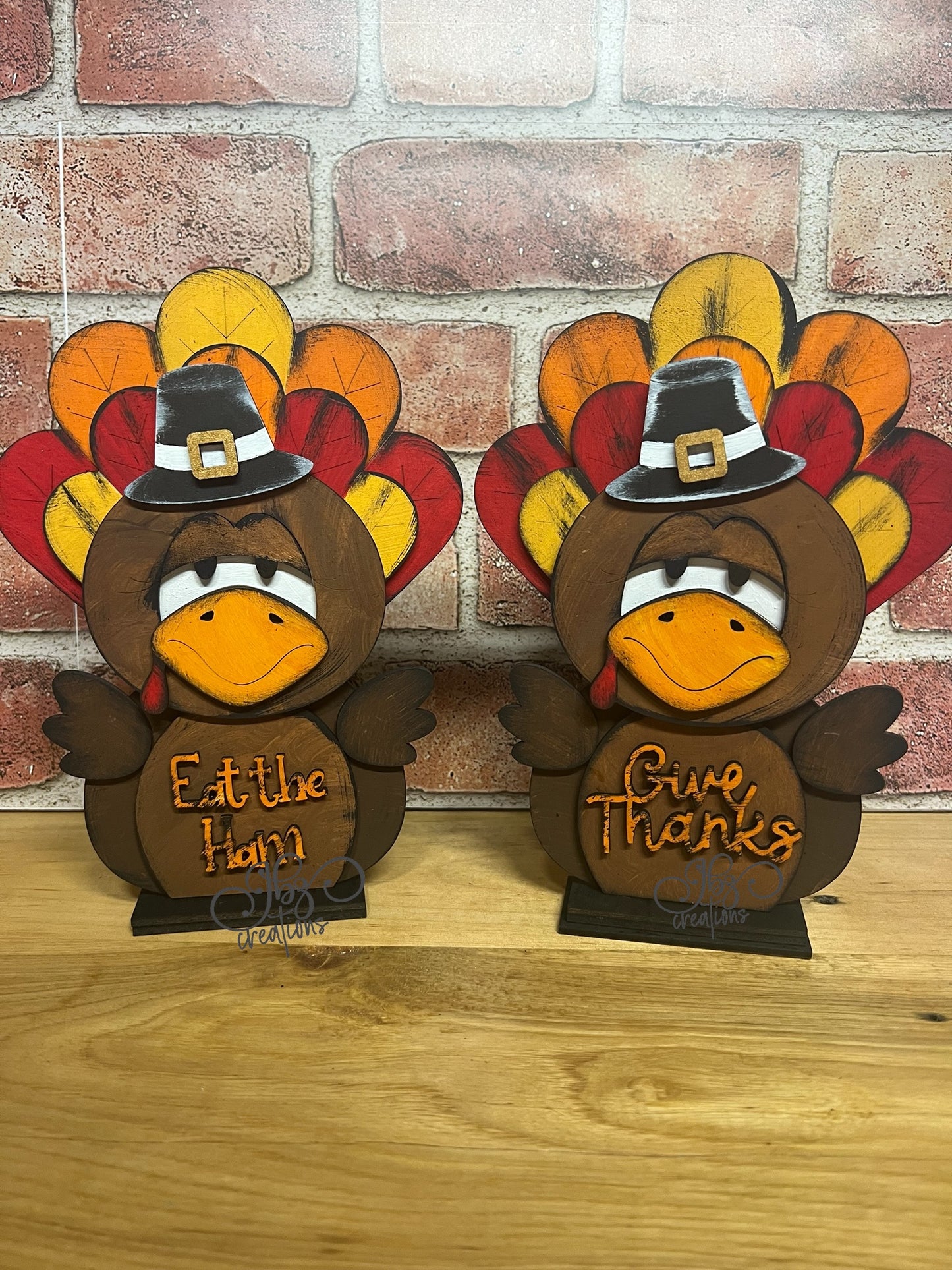 Turkey Decoration Thanksgiving Decoration Fall Mantle Shelf sitter Autumn Decor