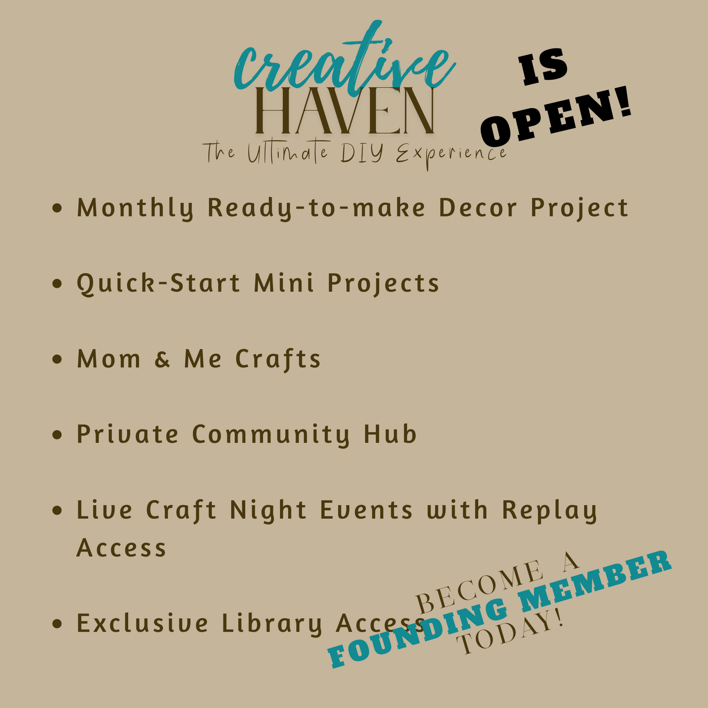 Creative Haven Membership - Monthly DIY kit to get inspired, slow down, and make something beautiful!