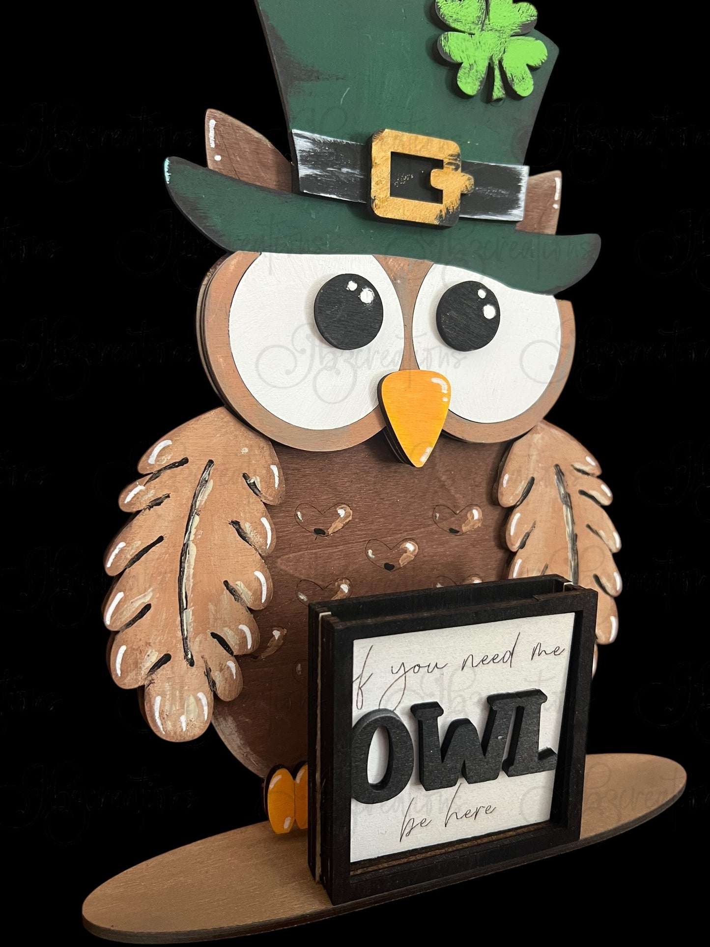 Farm Animal Owl with Interchangeable Seasonal Hats Shelf Sitter Owl Decor Owl Decorations