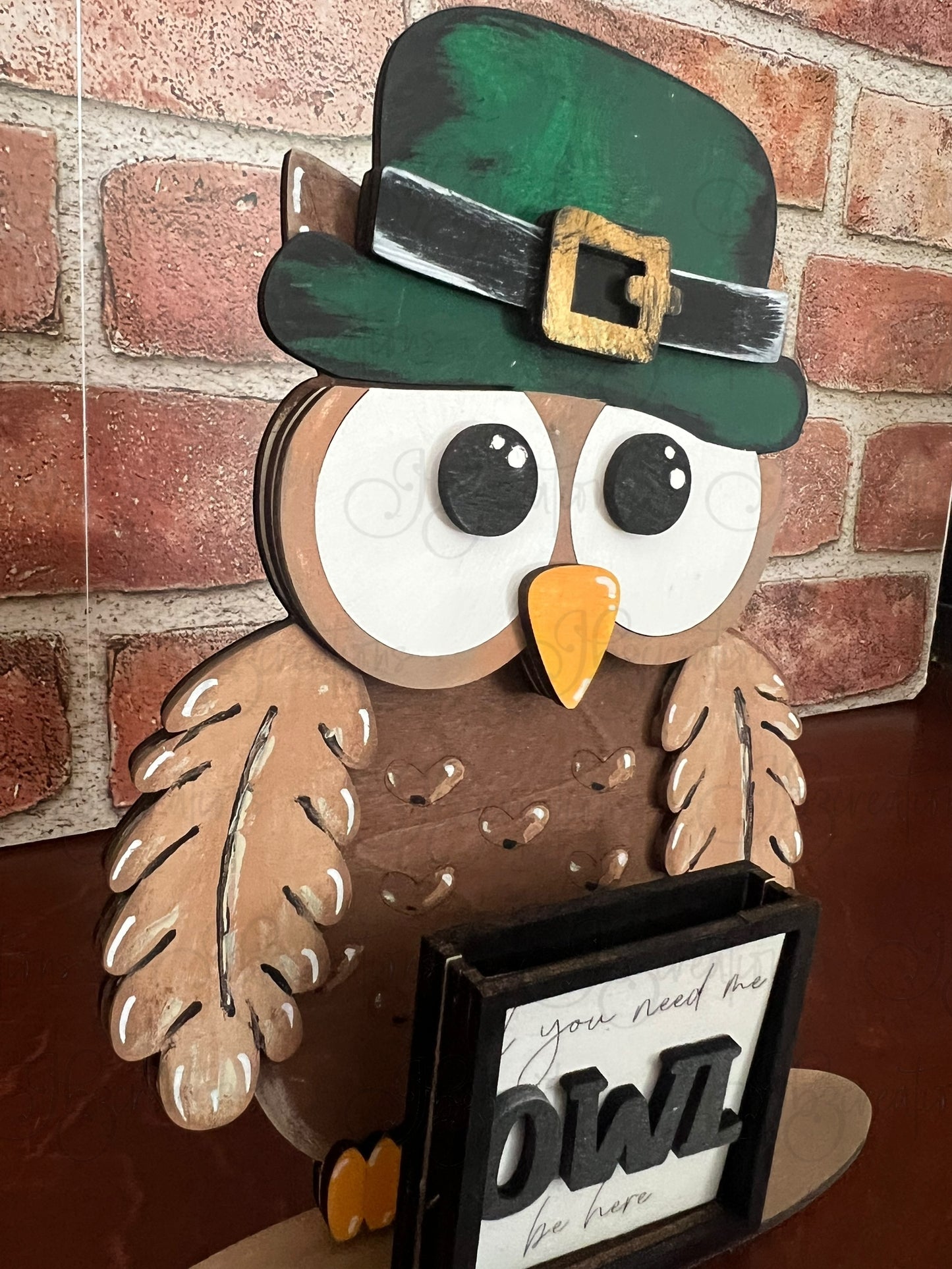 Farm Animal Owl with Interchangeable Seasonal Hats Shelf Sitter Owl Decor Owl Decorations
