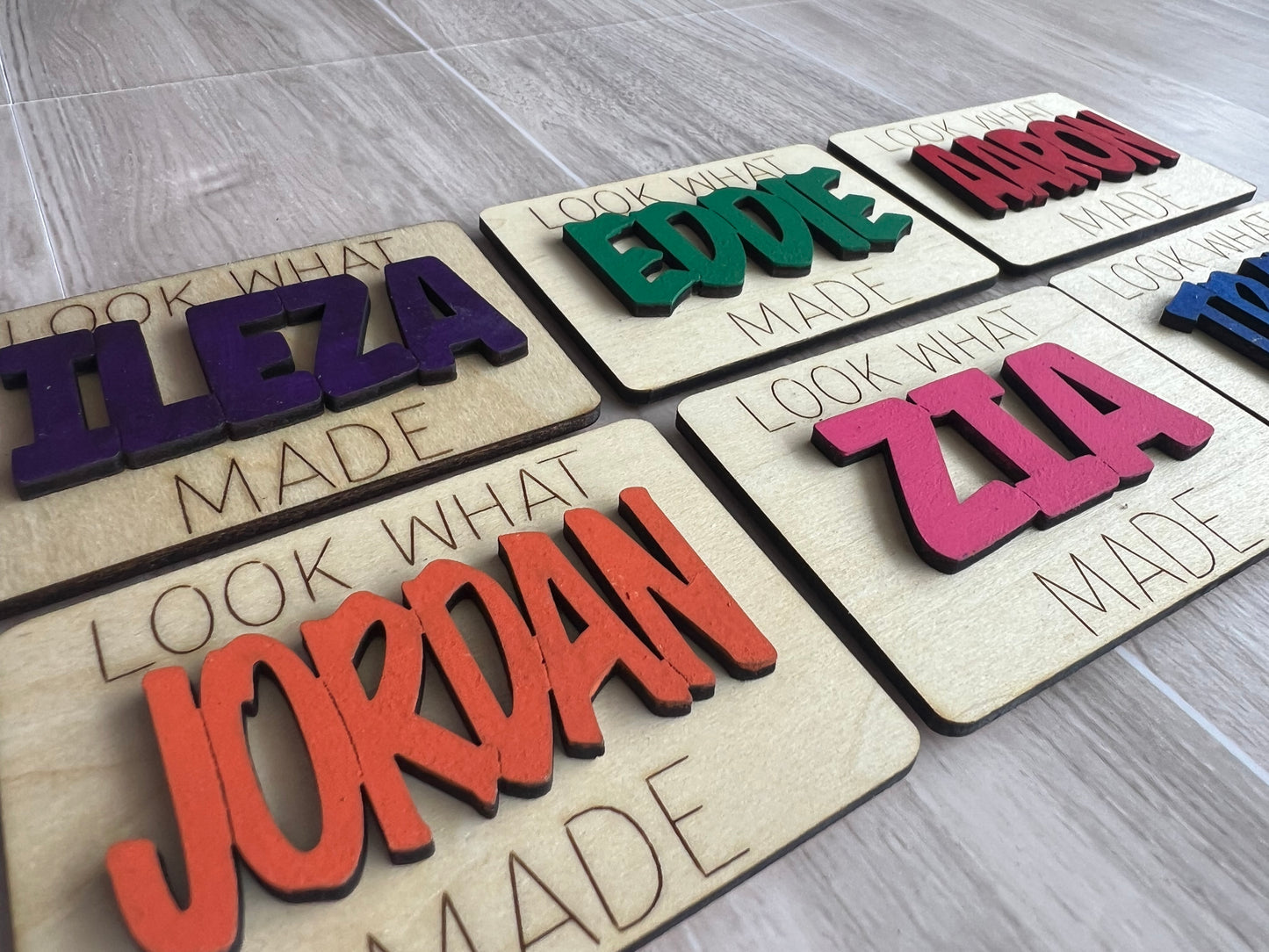 Look What I Made Magnet Children's Artwork Magnet Kids Rustic Kitchen Decor