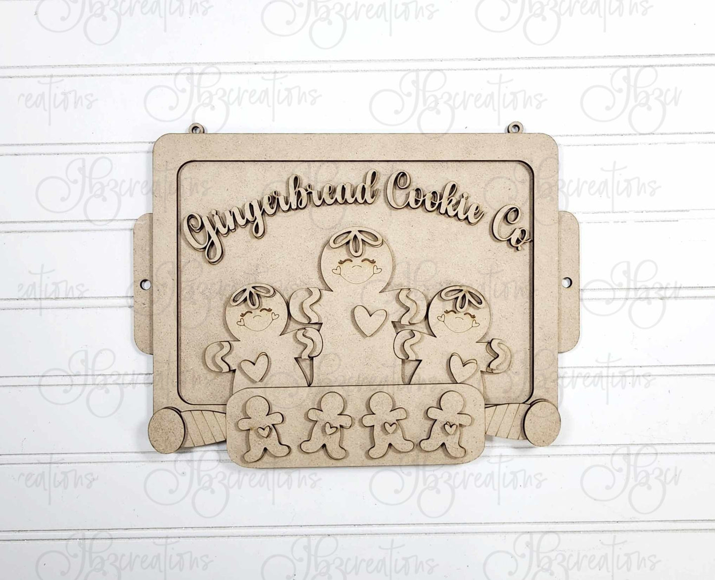 Gingerbread Man DIY Door Hanger Do It Yourself, Create It Yourself