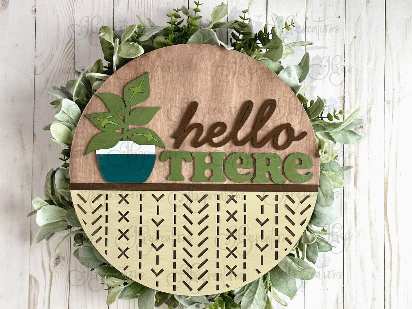 House Plant, Live Laugh Leave, Hello There DIY Door Hanger Do It Yourself, Create It Yourself