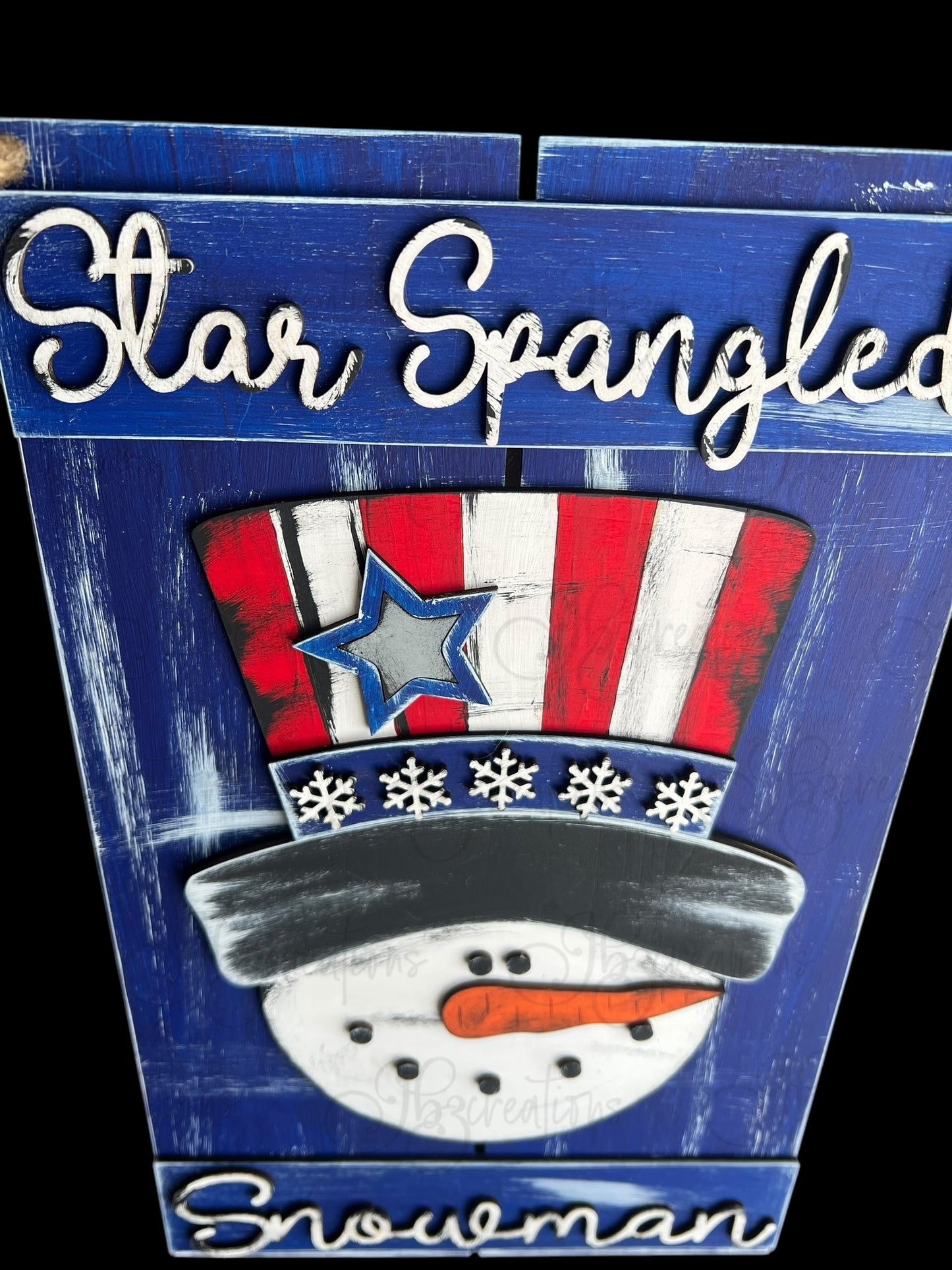 Snowman Independence Day Red White and Blue Pallet Sign Winter Snowman Door Hanger Welcome Sign
