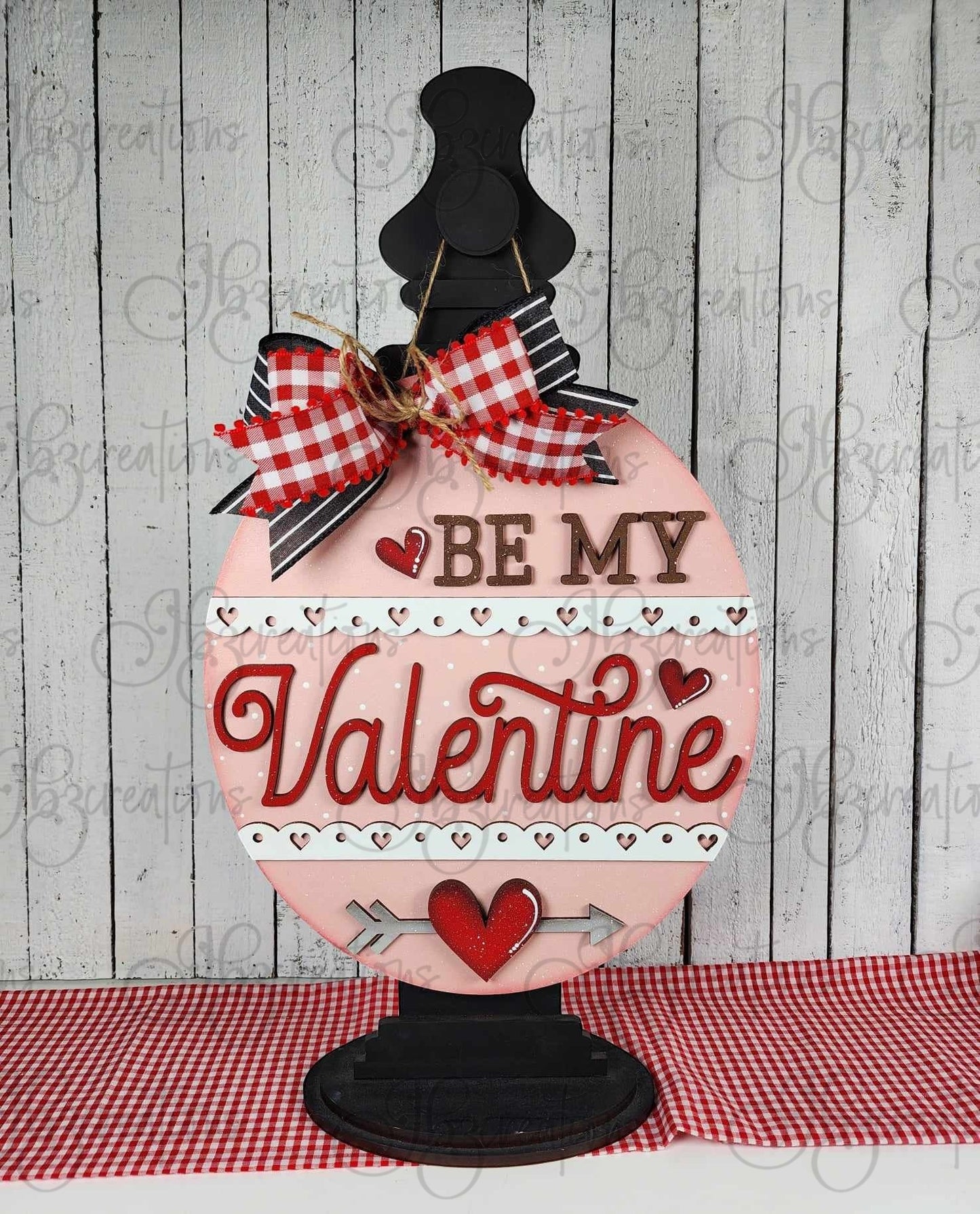Be My Valentine DIY Door Hanger Do It Yourself, Create It Yourself