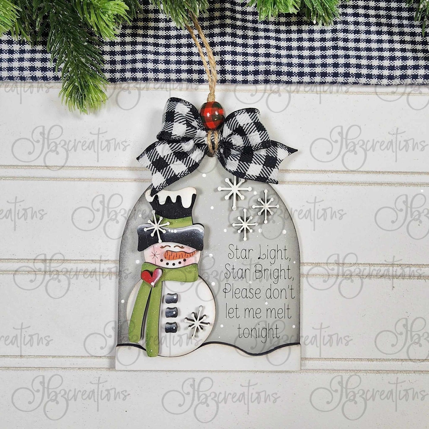 Snowman Ornaments set of four DIY, Do-It-Yourself, Create-It-Yourself