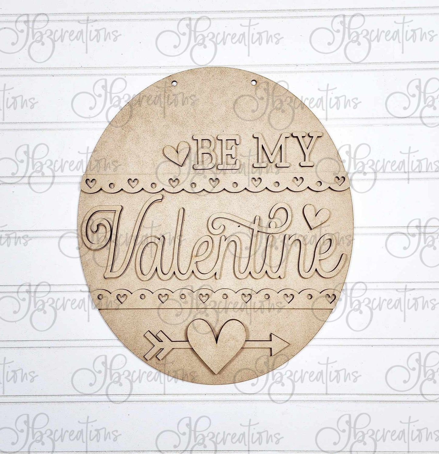 Be My Valentine DIY Door Hanger Do It Yourself, Create It Yourself