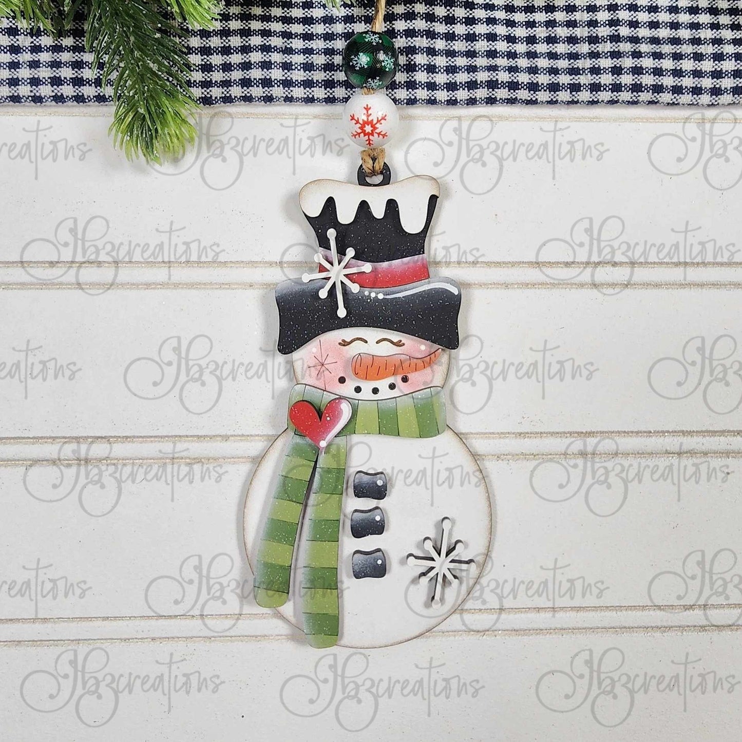 Snowman Ornaments set of four DIY, Do-It-Yourself, Create-It-Yourself
