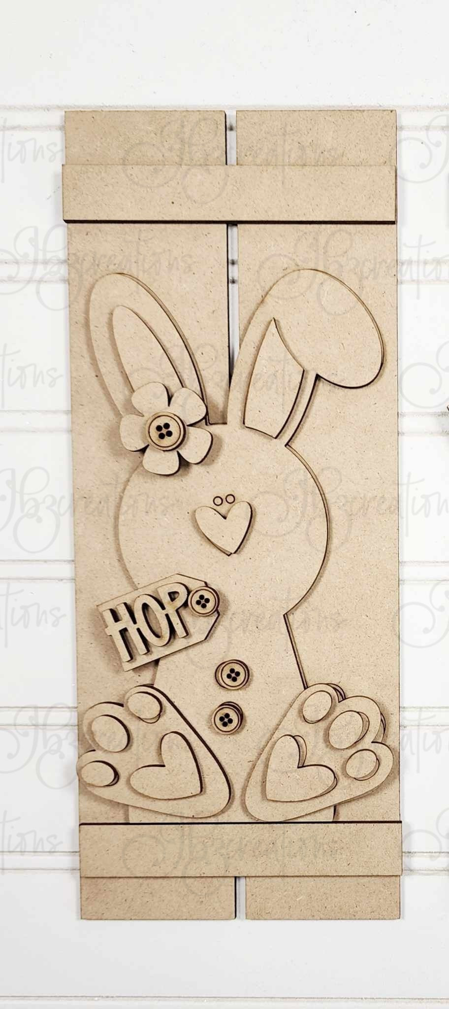 Easter Bunny and Carrot Sign Shelf Decor Shelf Sitter Hanging Sign DIY, Do-It-Yourself, Create-It-Yourself