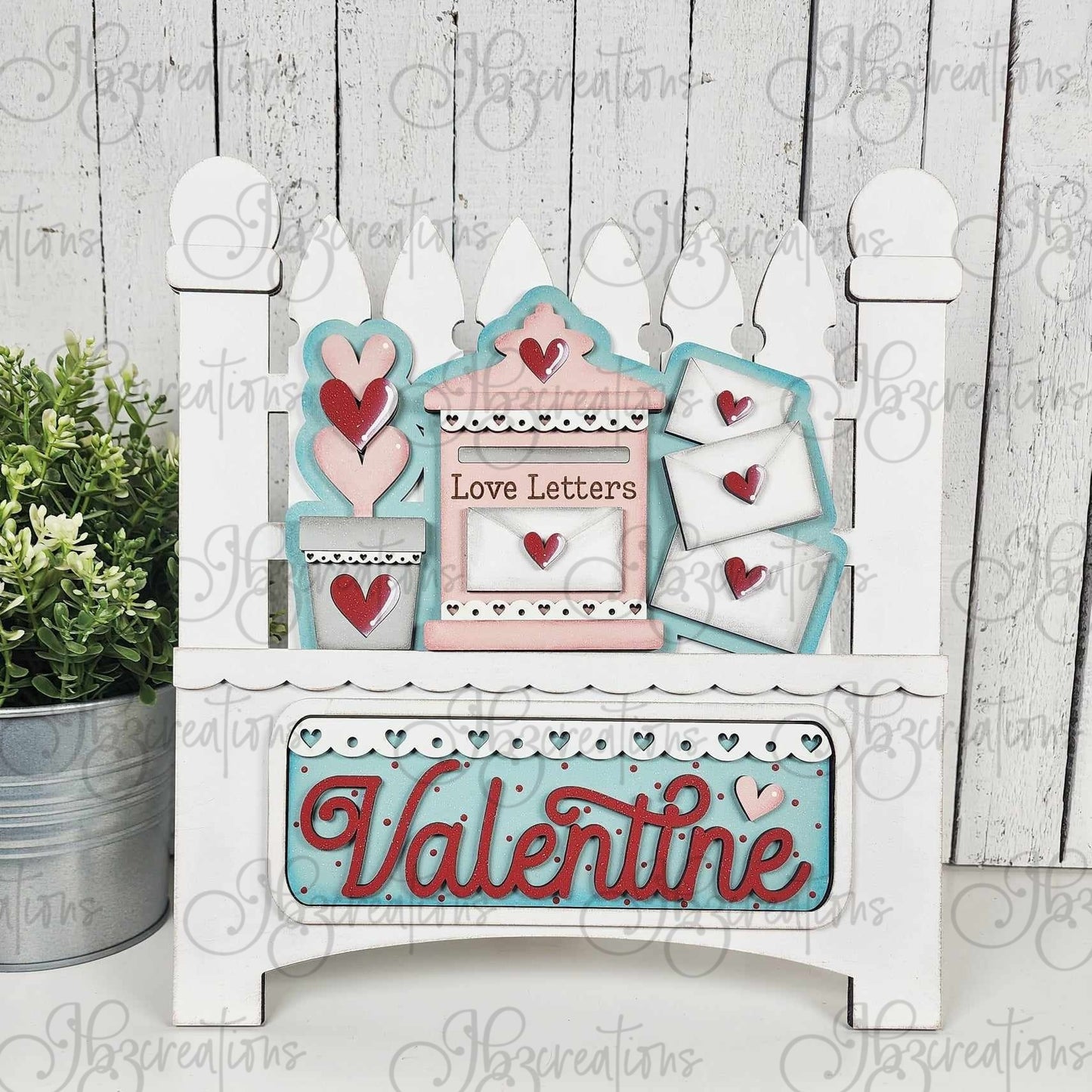 Be My Valentine Love Letter DIY Interchangeable Insert Do It Yourself, Create It Yourself