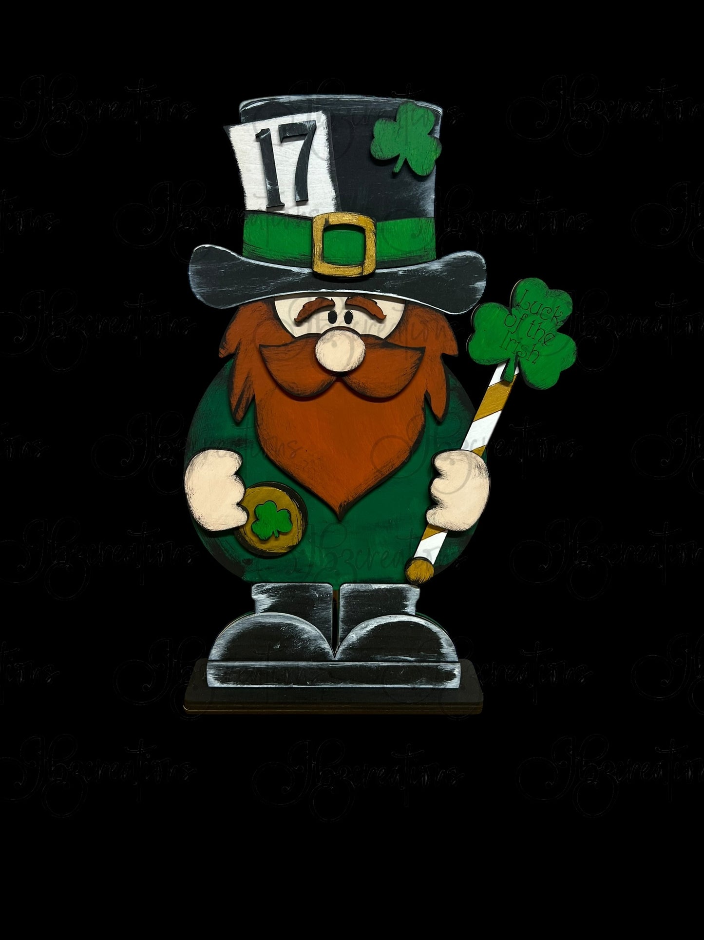 Leprechaun Decor St. Patrick's Day Decor Shamrocks & Leprechaun Shelf Sitter St Patty’s Day Decor