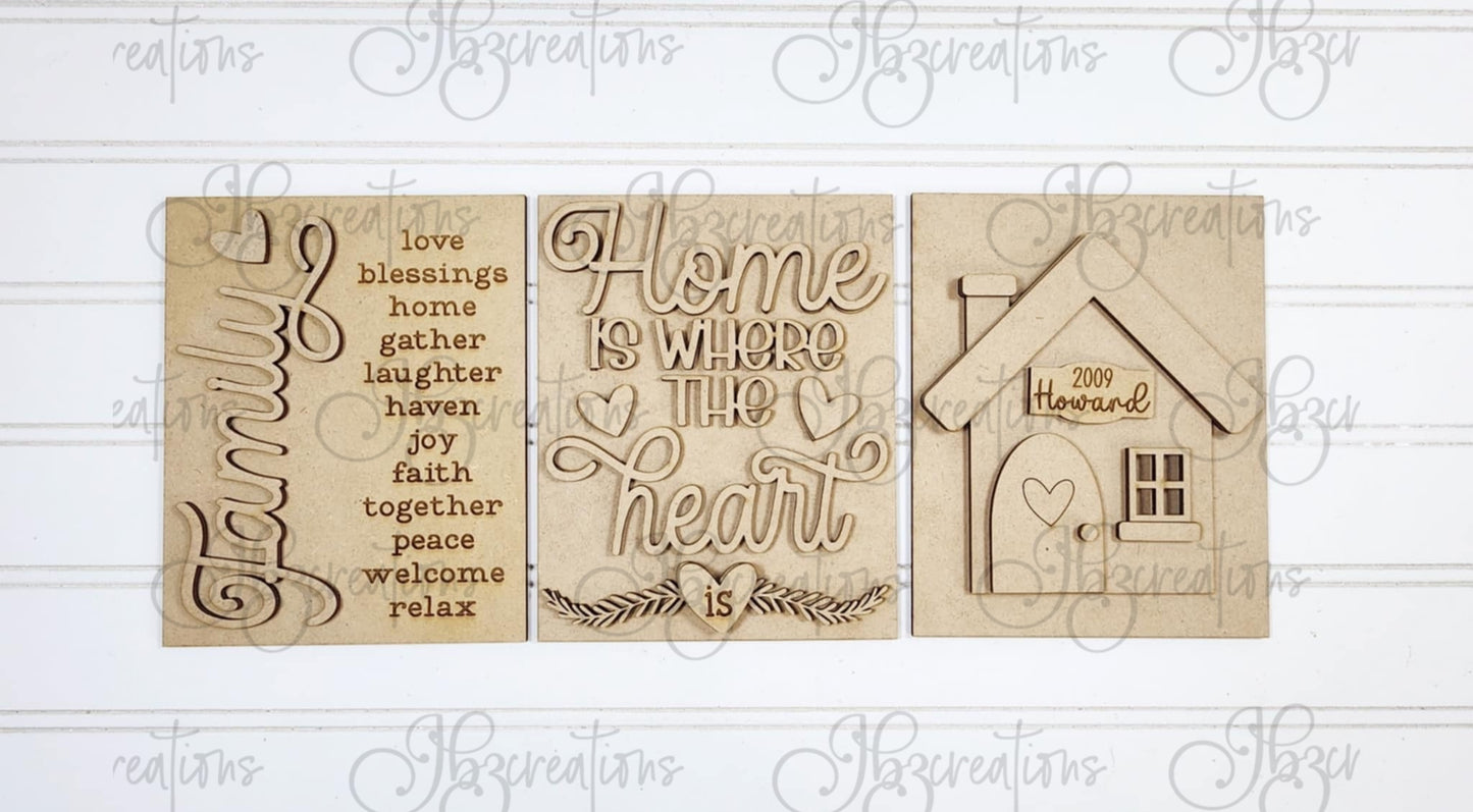 Home Trio Shelf Decor Shelf Sitter DIY, Do-It-Yourself, Create-It-Yourself