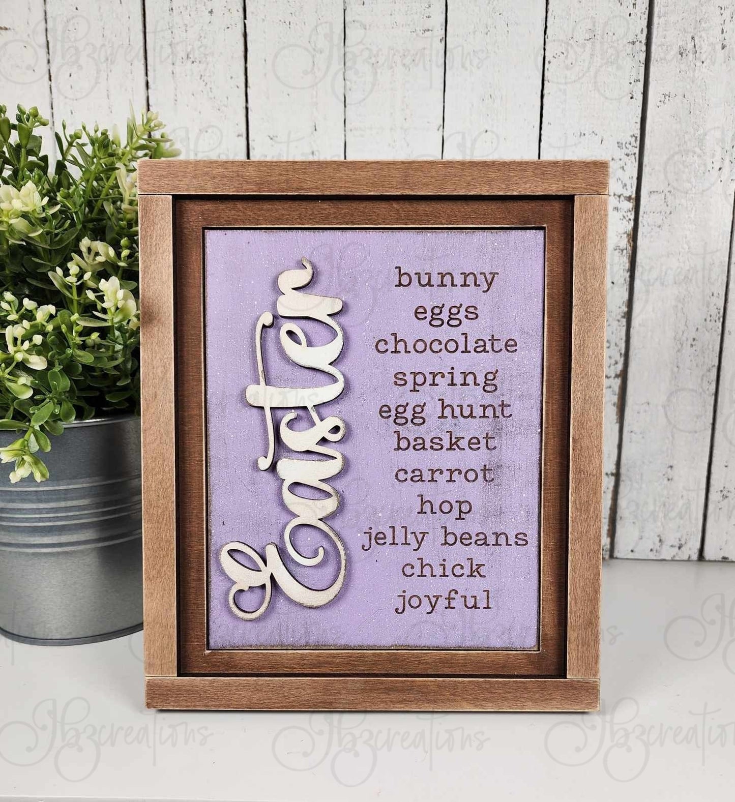 Easter Bunny and Carrot Trio Sign Shelf Decor Shelf Sitter DIY, Do-It-Yourself, Create-It-Yourself