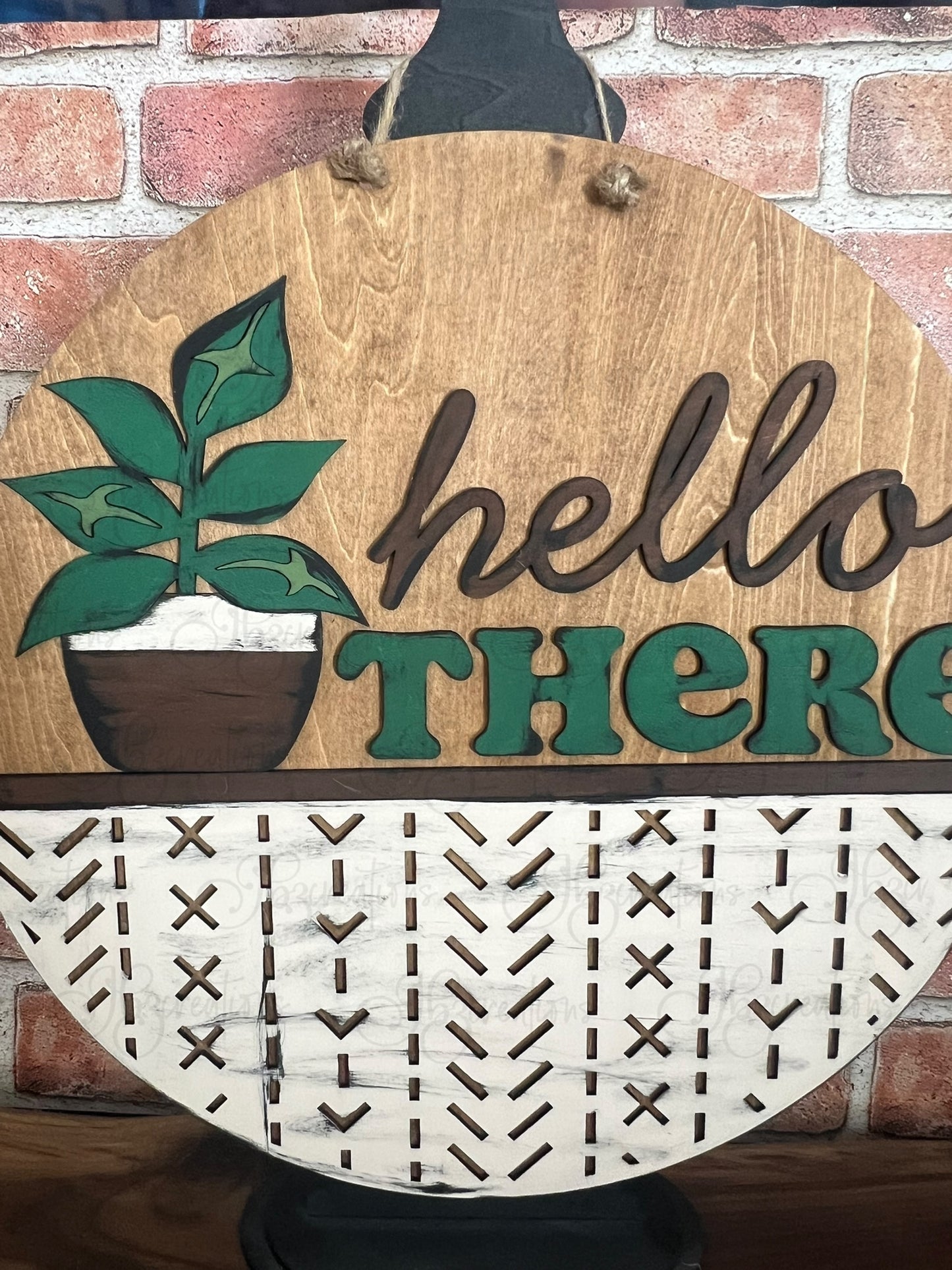 House Plant, Live Laugh Leave, Hello There DIY Door Hanger Do It Yourself, Create It Yourself