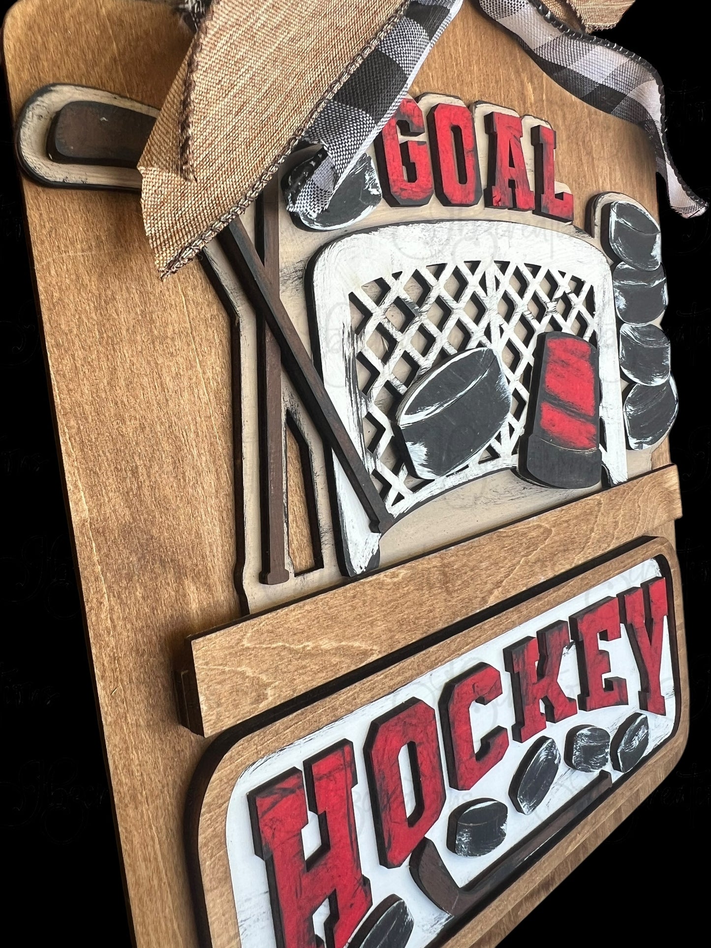 Hockey Interchangeable Truck ADD-ON ONLY Truck Inserts Hockey and Pucks with Net and stick Truck Add-on