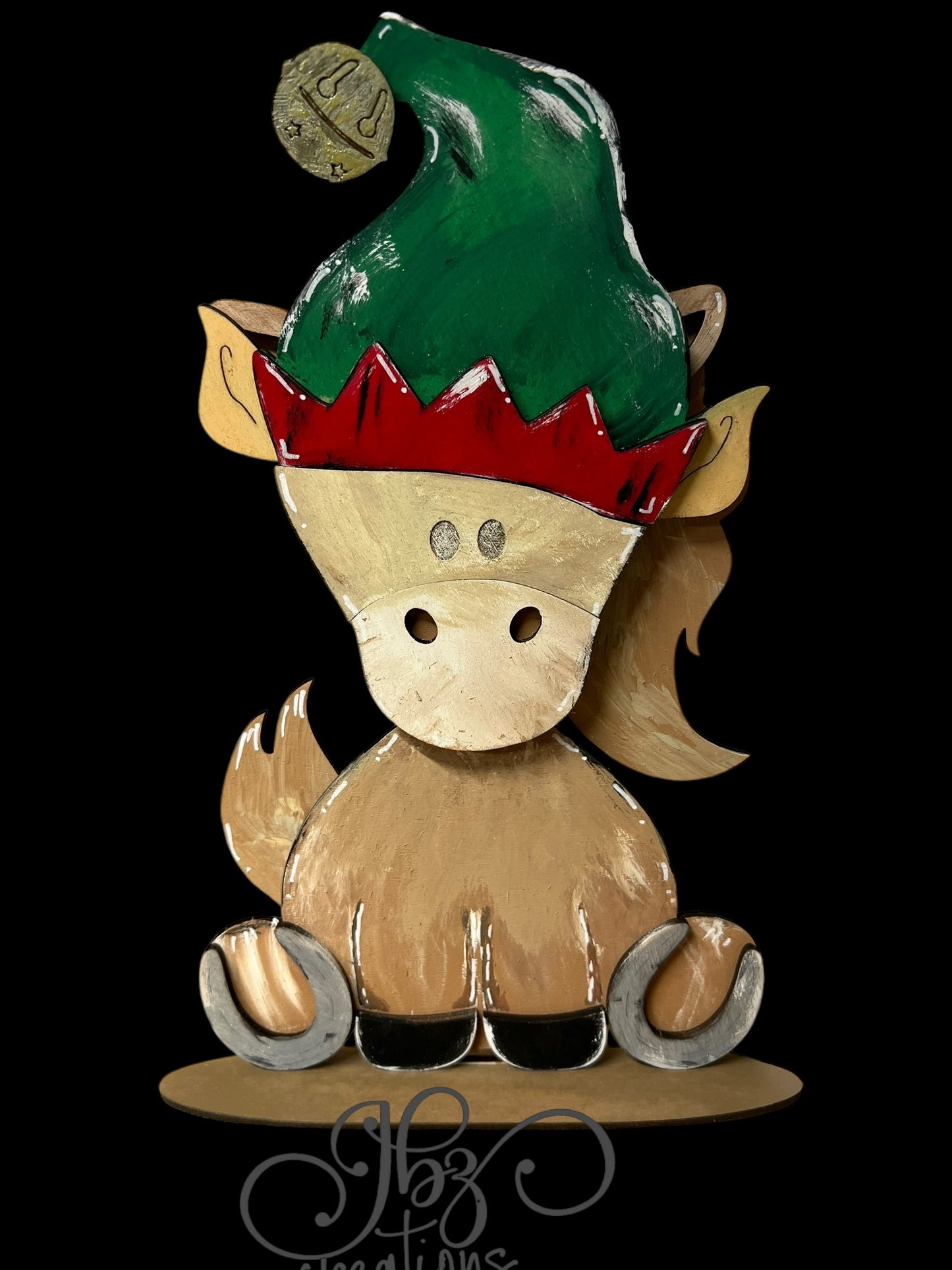 Farm Animal Horse with Interchangeable Seasonal Hats Shelf Sitter Horse Decor Horse Decorations