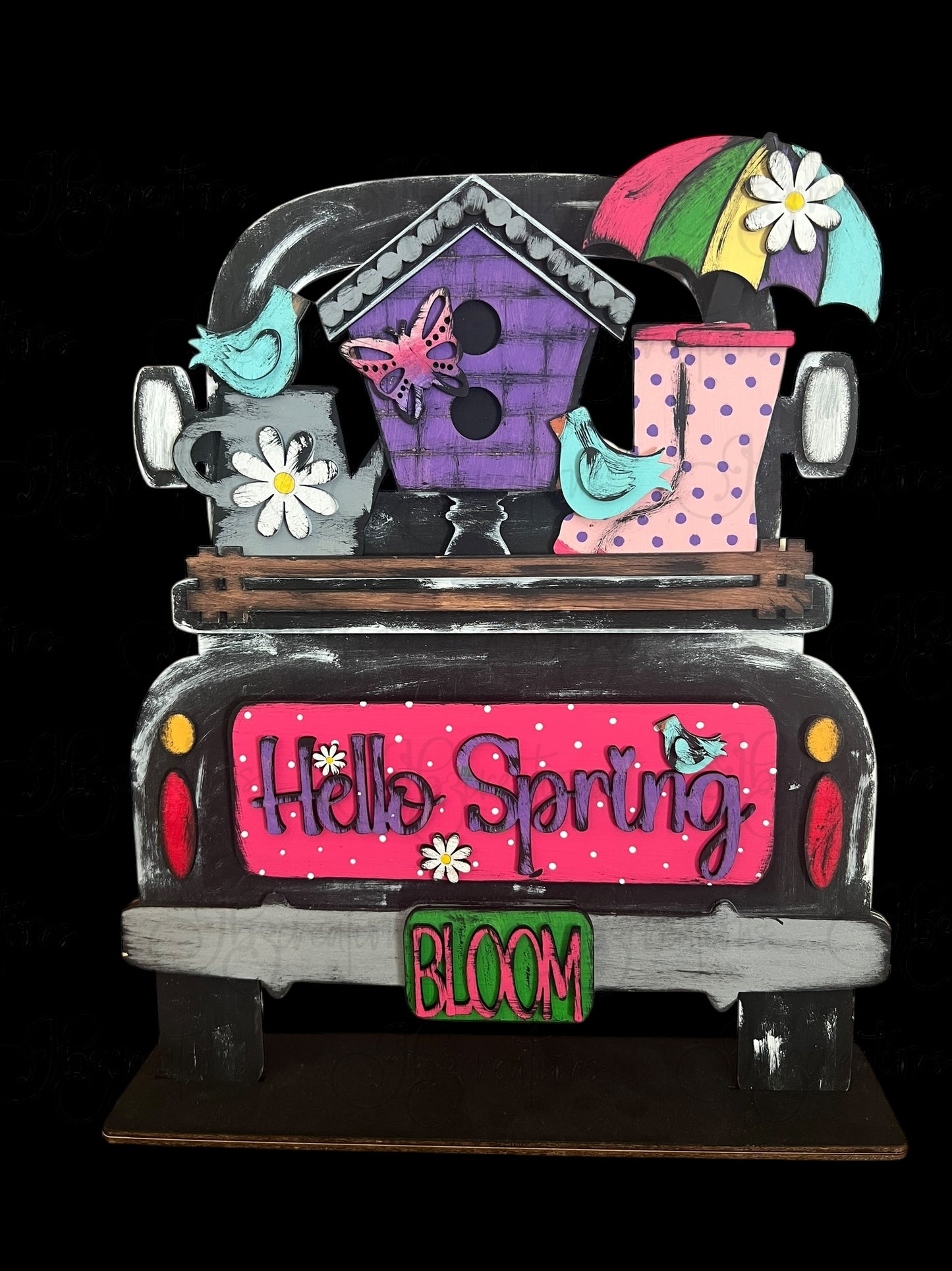 Hello Spring Truck Inserts Hello Spring Truck Add-on Interchangeable Retro Truck ADD-ON ONLY Truck Inserts