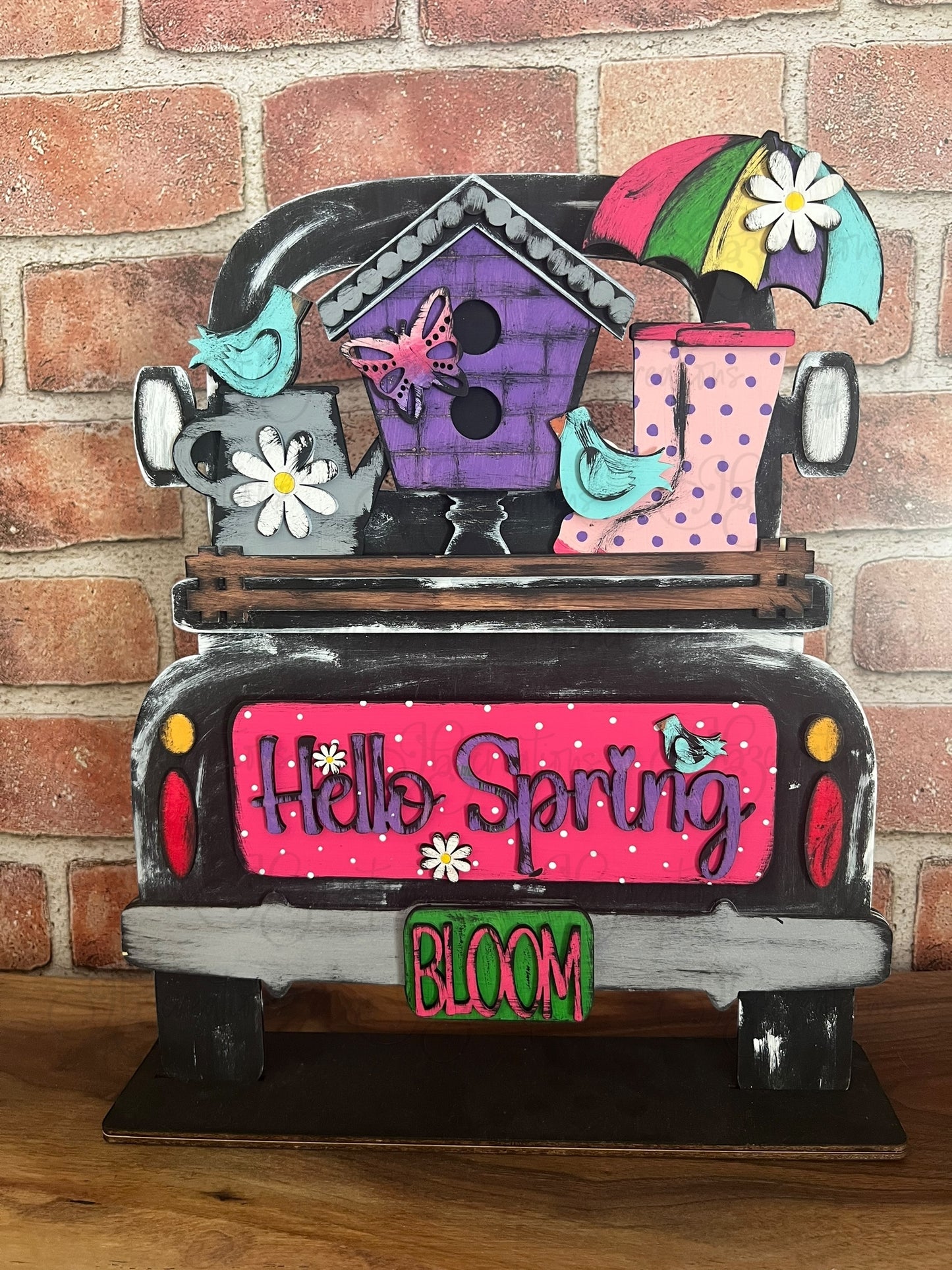 Hello Spring Truck Inserts Hello Spring Truck Add-on Interchangeable Retro Truck ADD-ON ONLY Truck Inserts