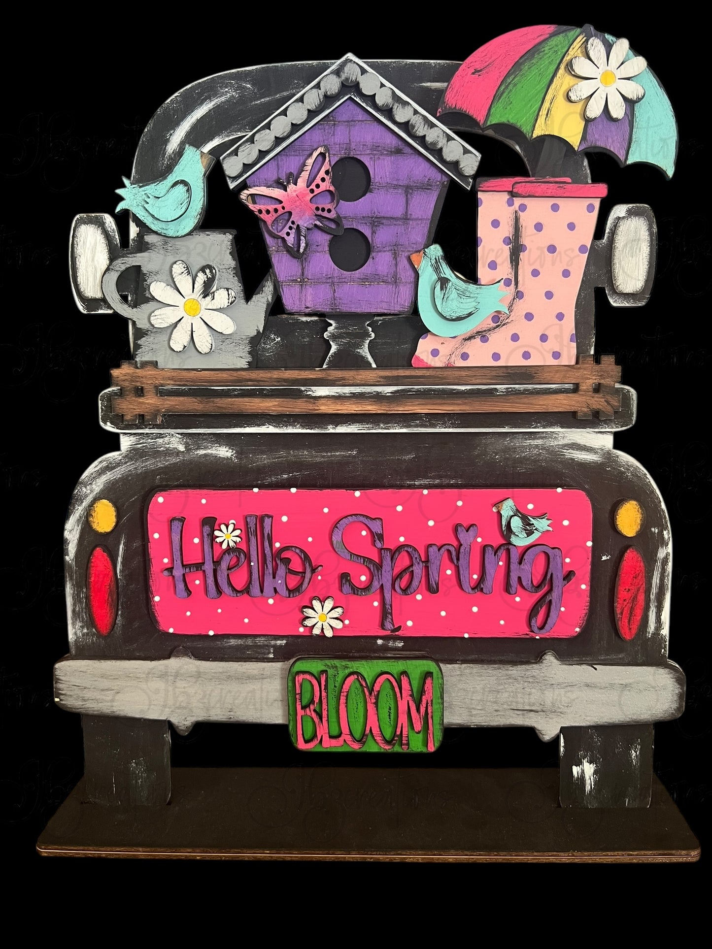 Hello Spring Truck Inserts Hello Spring Truck Add-on Interchangeable Retro Truck ADD-ON ONLY Truck Inserts
