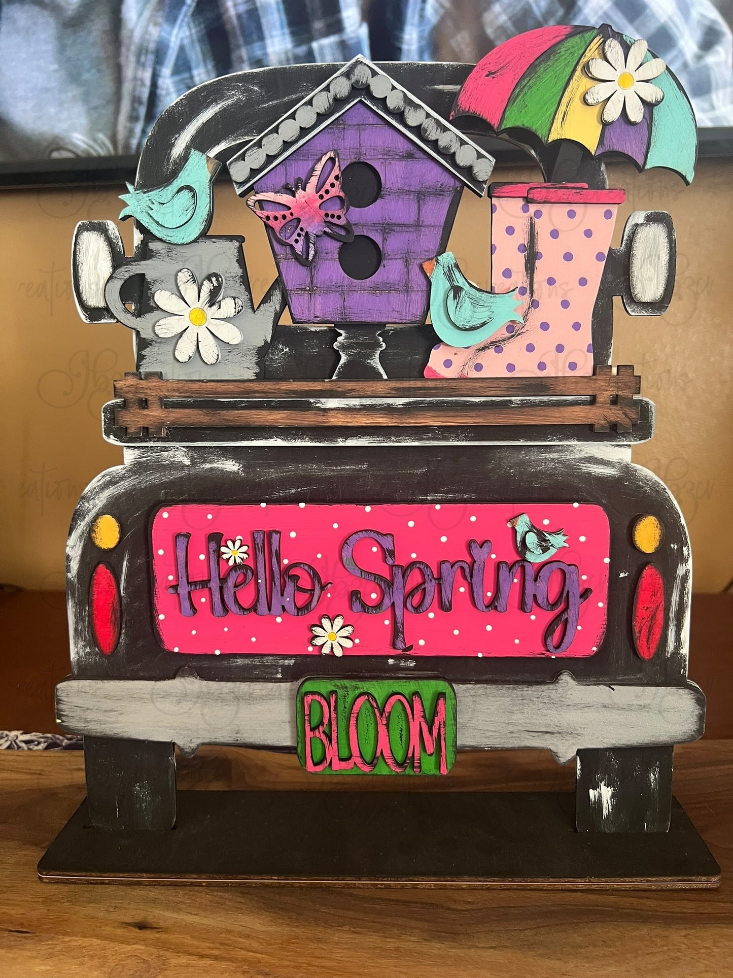 Hello Spring Truck Inserts Hello Spring Truck Add-on Interchangeable Retro Truck ADD-ON ONLY Truck Inserts