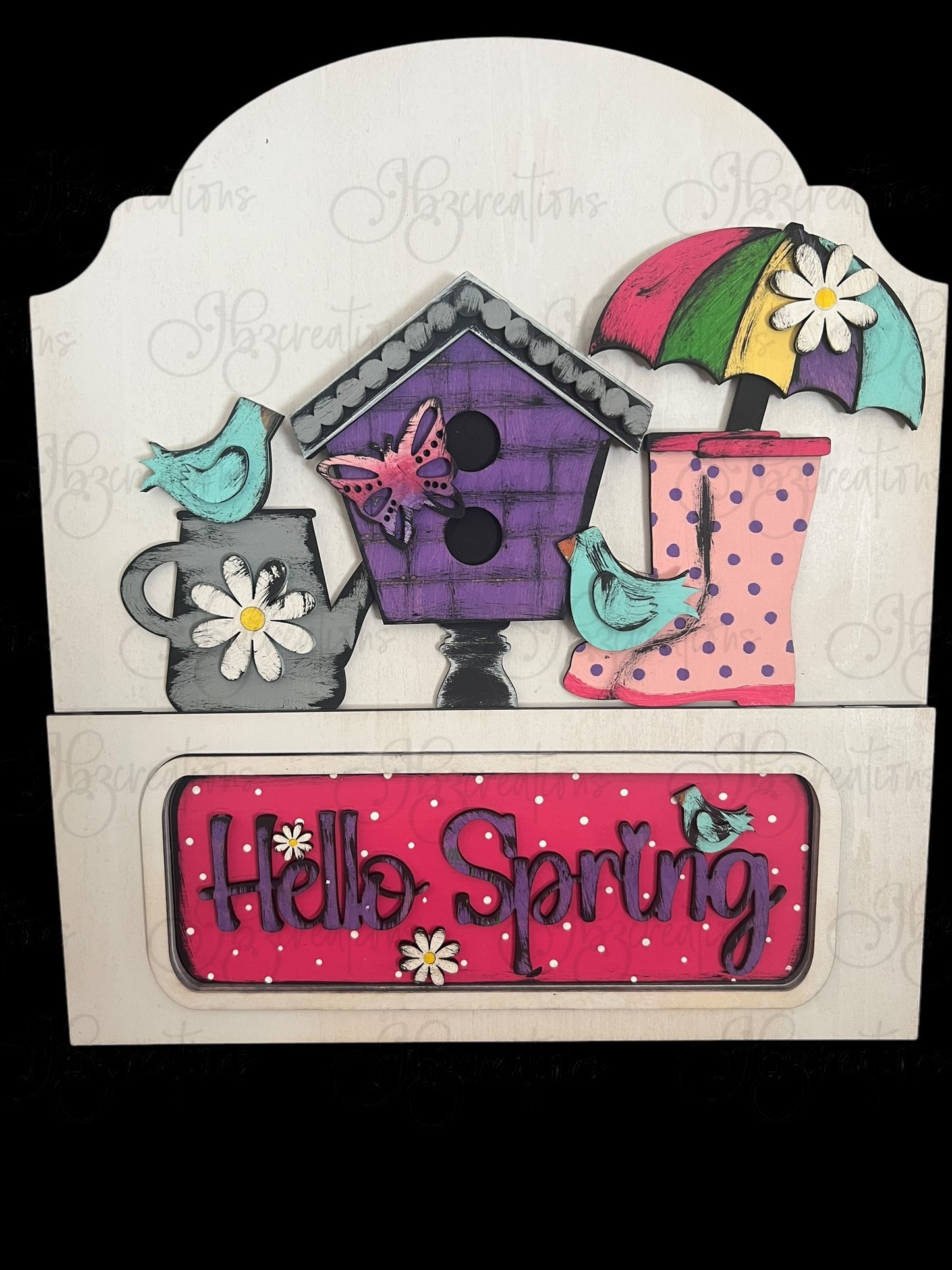 Hello Spring Truck Inserts Hello Spring Truck Add-on Interchangeable Retro Truck ADD-ON ONLY Truck Inserts