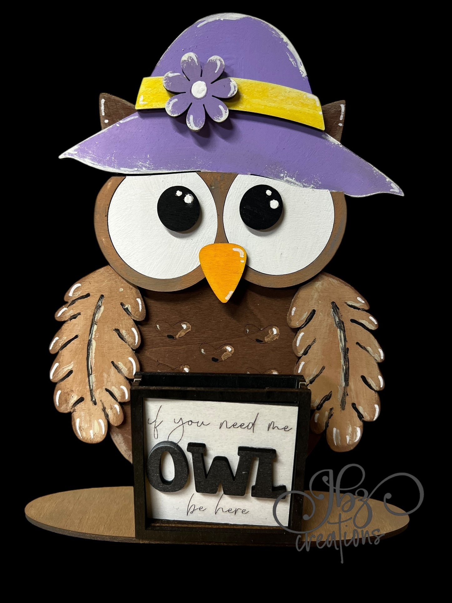 Farm Animal Owl with Interchangeable Seasonal Hats Shelf Sitter Owl Decor Owl Decorations