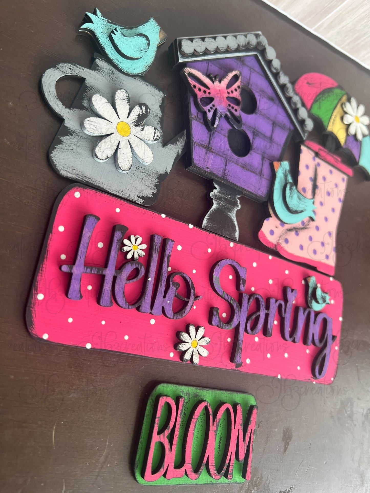 Hello Spring Truck Inserts Hello Spring Truck Add-on Interchangeable Retro Truck ADD-ON ONLY Truck Inserts