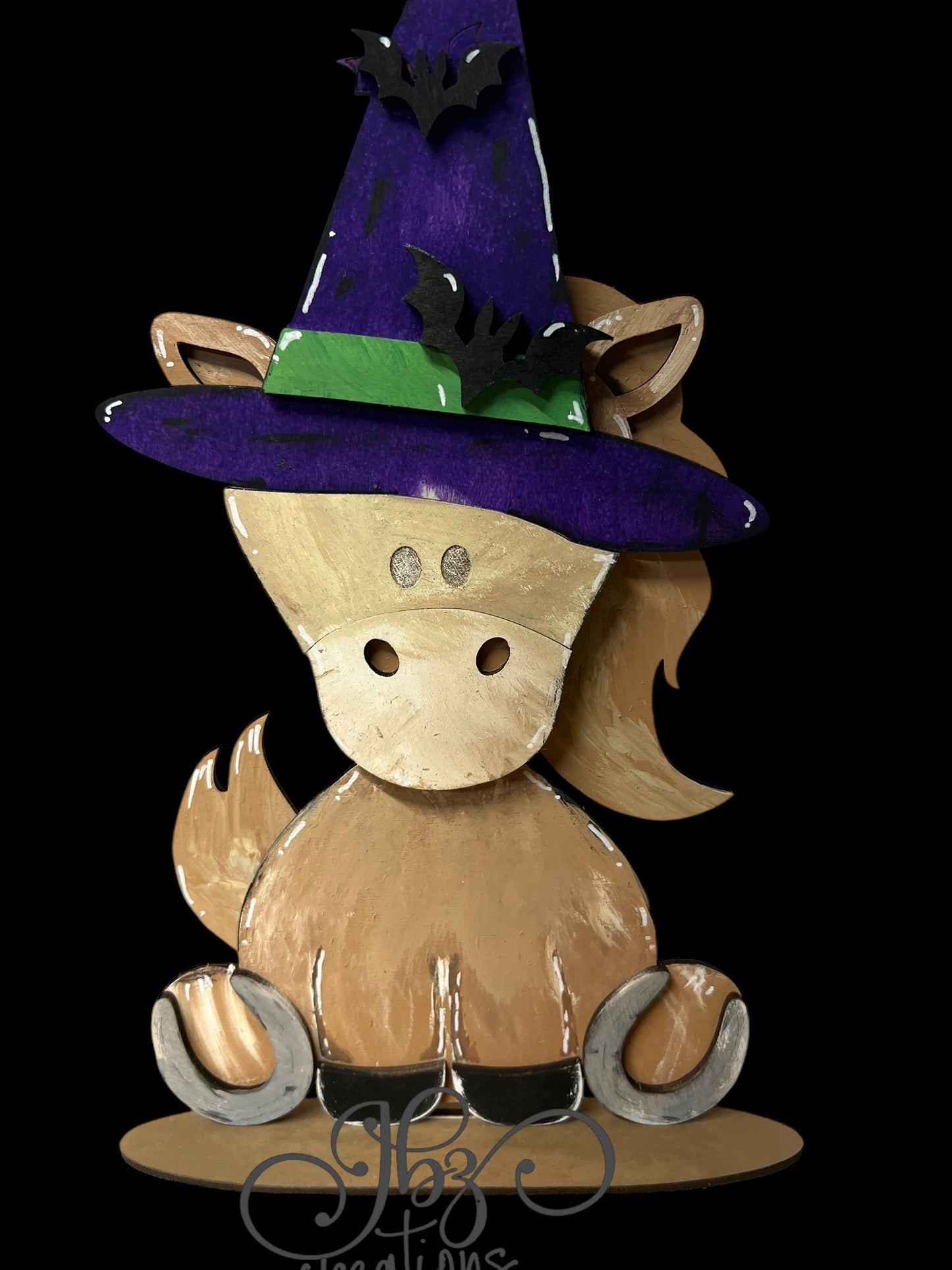 Farm Animal Horse with Interchangeable Seasonal Hats Shelf Sitter Horse Decor Horse Decorations