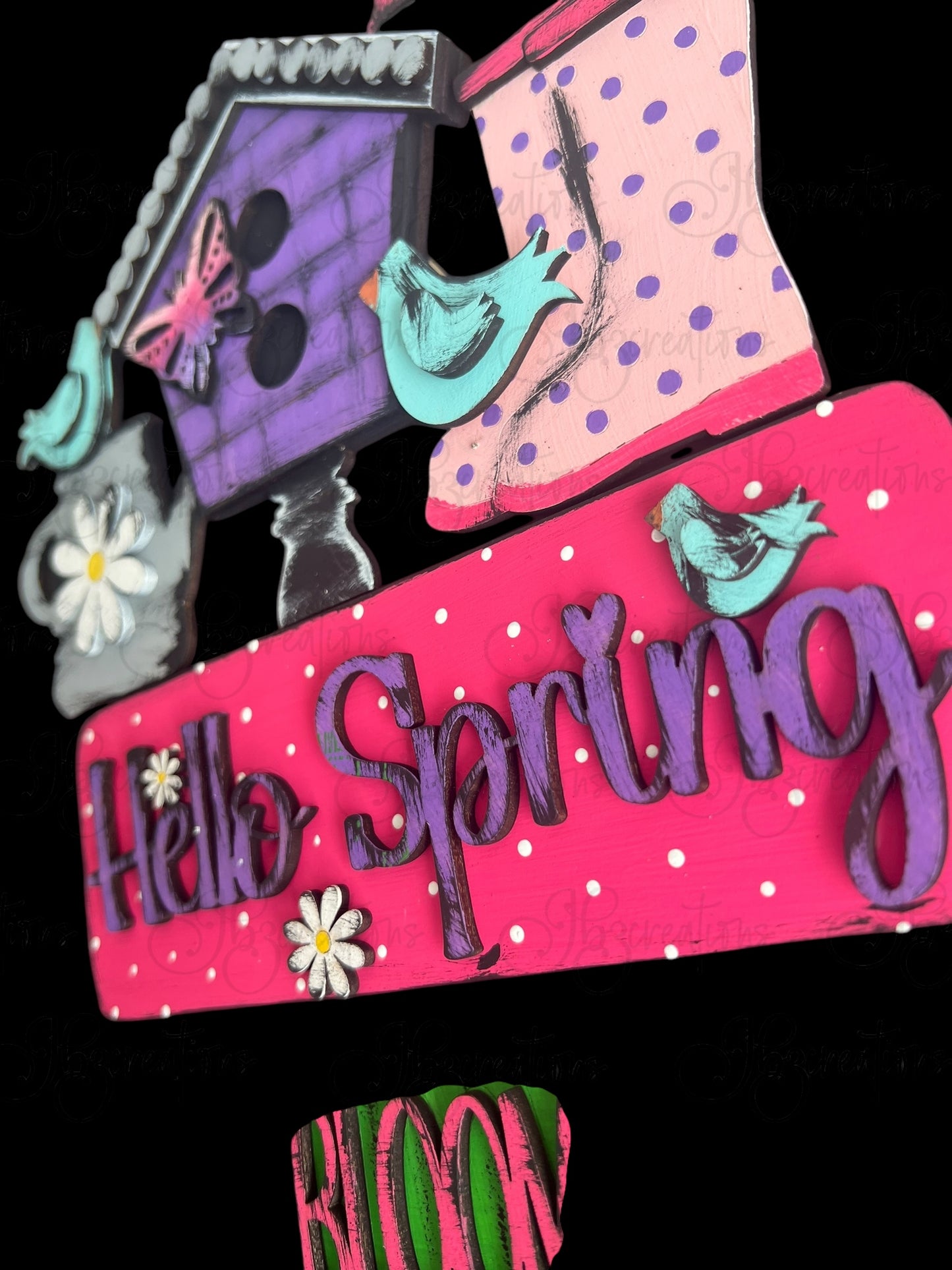 Hello Spring Truck Inserts Hello Spring Truck Add-on Interchangeable Retro Truck ADD-ON ONLY Truck Inserts