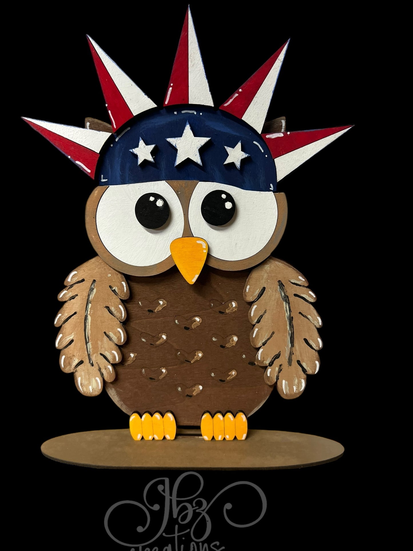 Farm Animal Owl with Interchangeable Seasonal Hats Shelf Sitter Owl Decor Owl Decorations
