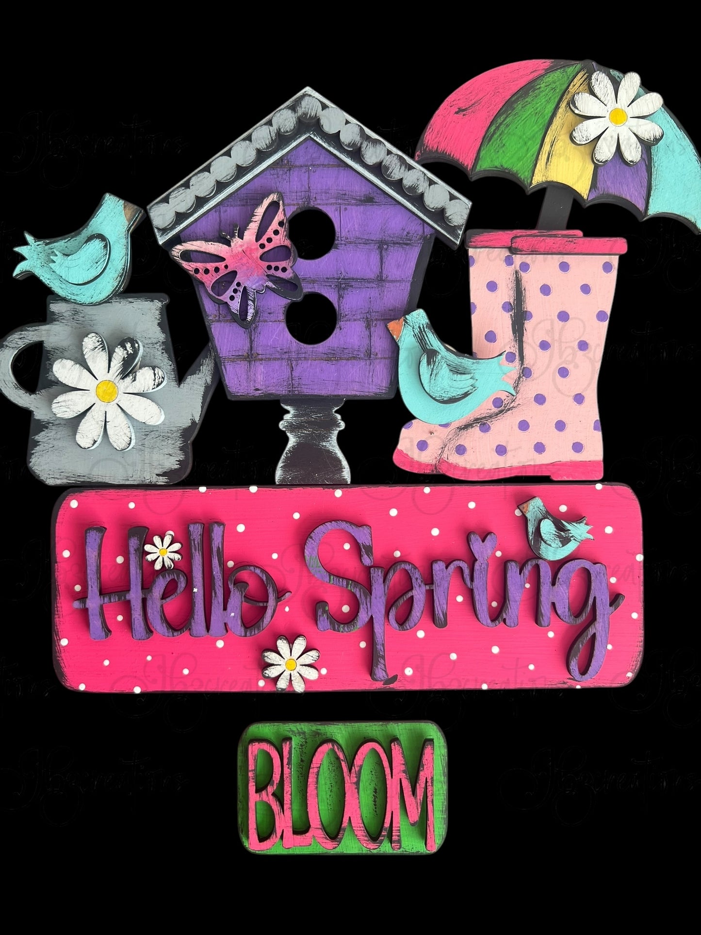 Hello Spring Truck Inserts Hello Spring Truck Add-on Interchangeable Retro Truck ADD-ON ONLY Truck Inserts
