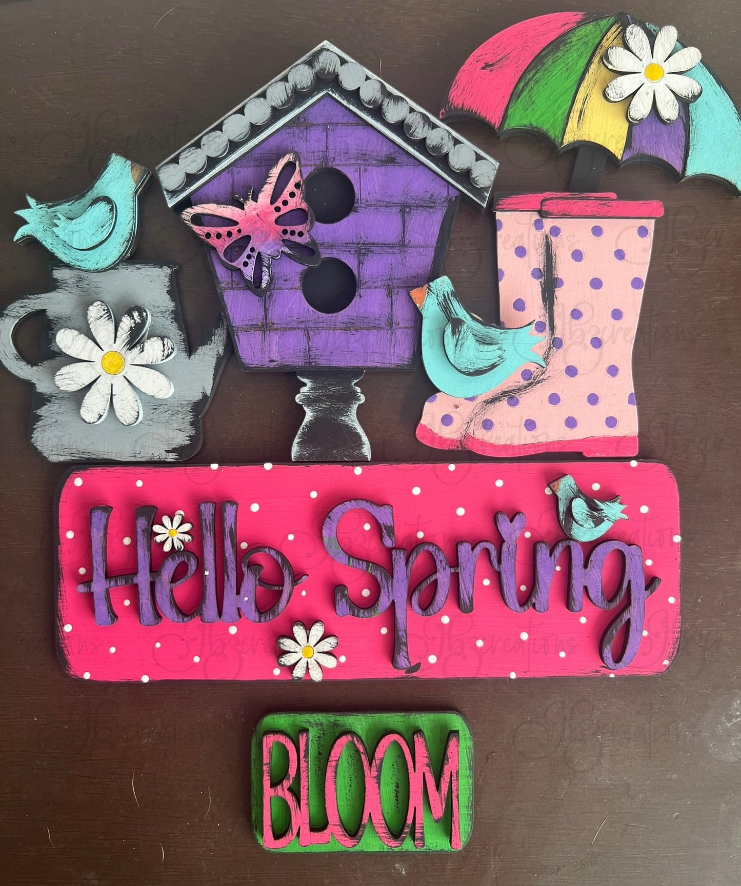 Hello Spring Truck Inserts Hello Spring Truck Add-on Interchangeable Retro Truck ADD-ON ONLY Truck Inserts