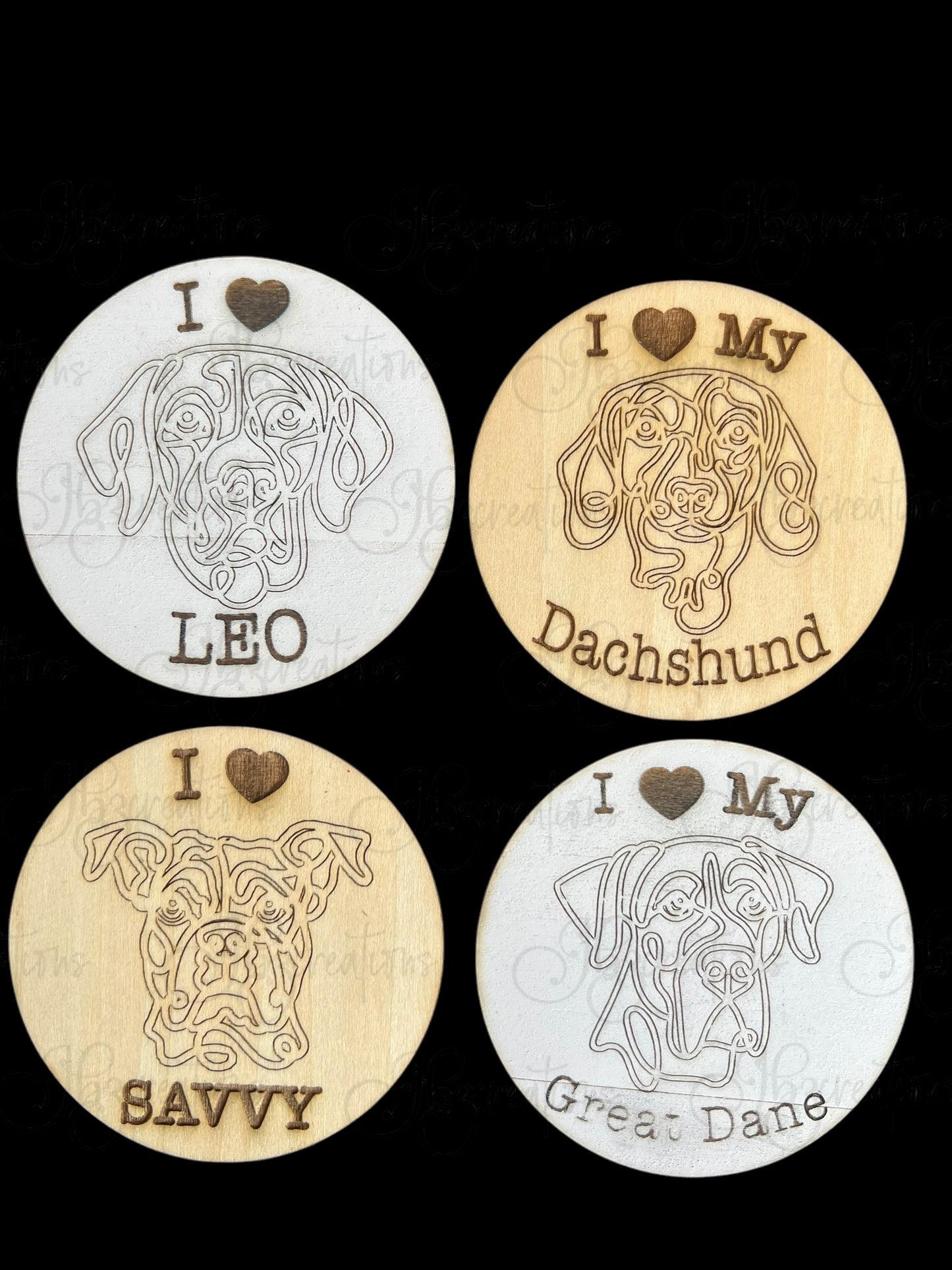 I love My Dog Magnet Personalized Breed Magnet Pet Owner Gift Dog Lover Magnet Dog Remembrance Magnet