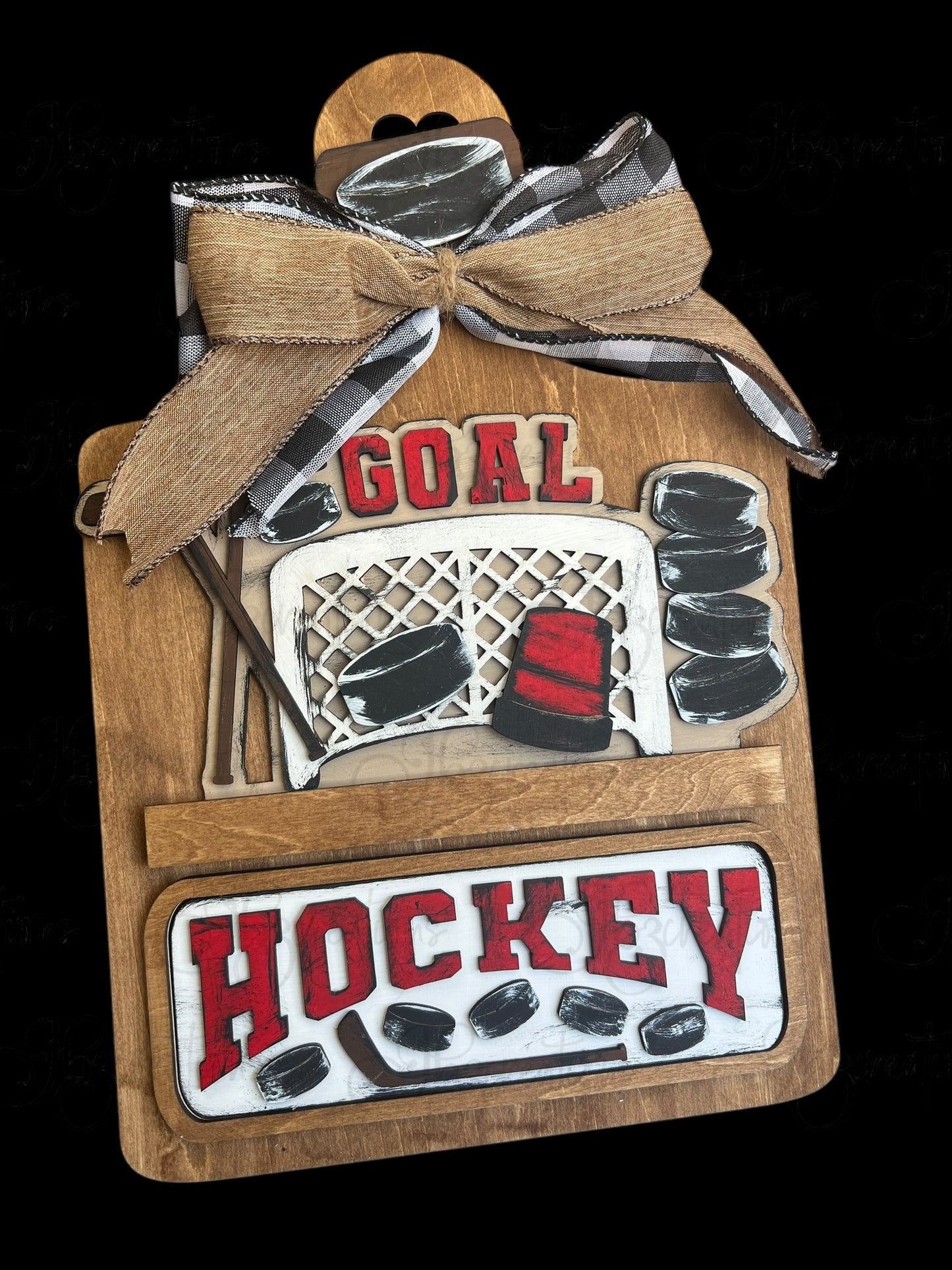 Hockey Interchangeable Truck ADD-ON ONLY Truck Inserts Hockey and Pucks with Net and stick Truck Add-on
