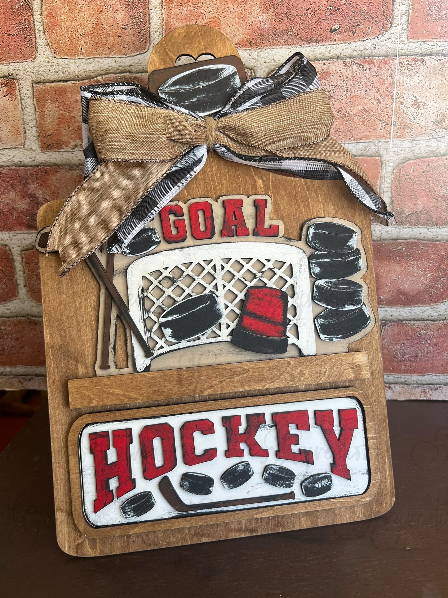 Hockey Interchangeable Truck ADD-ON ONLY Truck Inserts Hockey and Pucks with Net and stick Truck Add-on