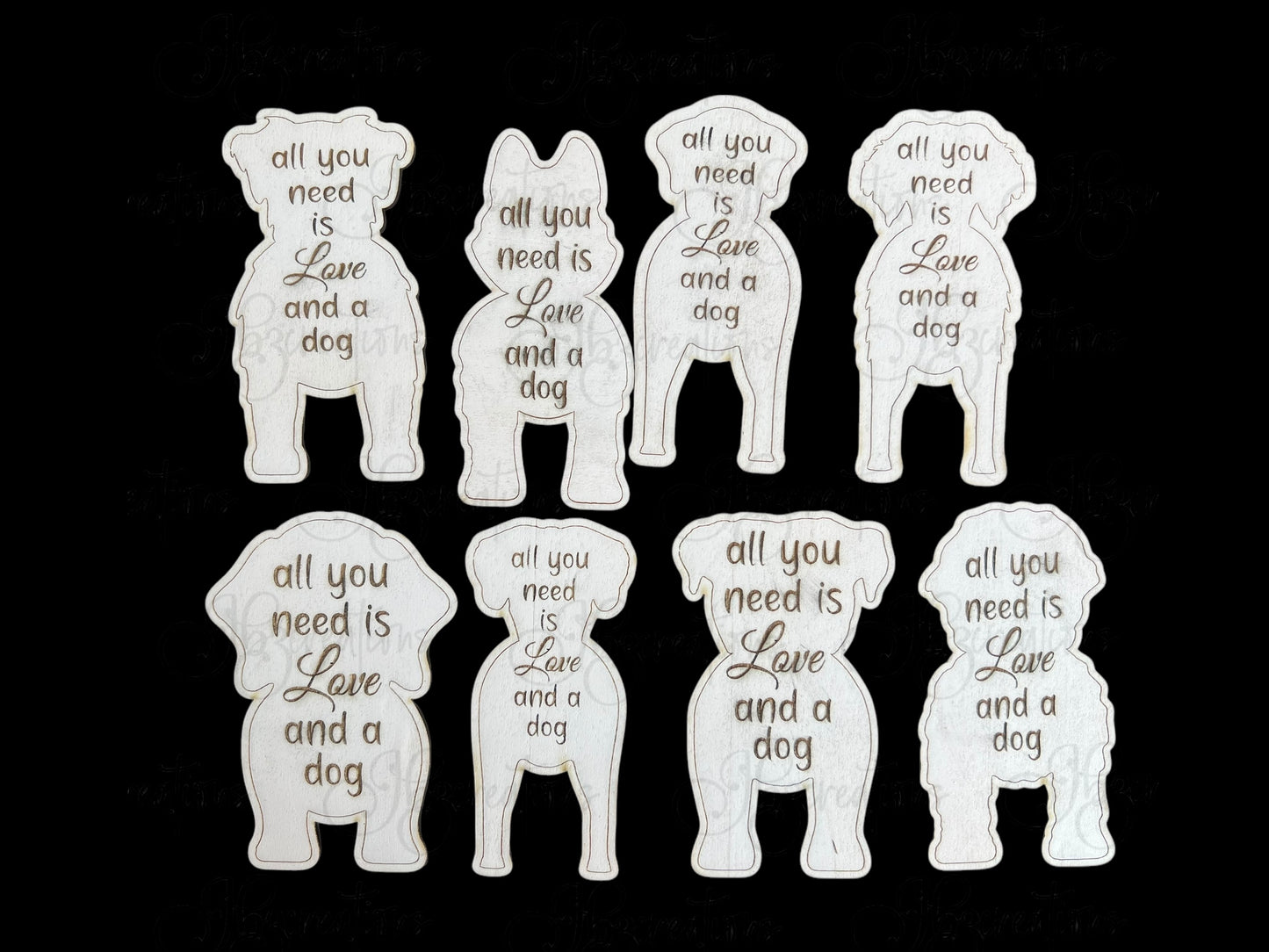 All You Need is Love and a Dog Magnet Personalized Breed Magnet Pet Owner Gift Dog Lover Magnet Dog Remembrance Magnet (Copy)