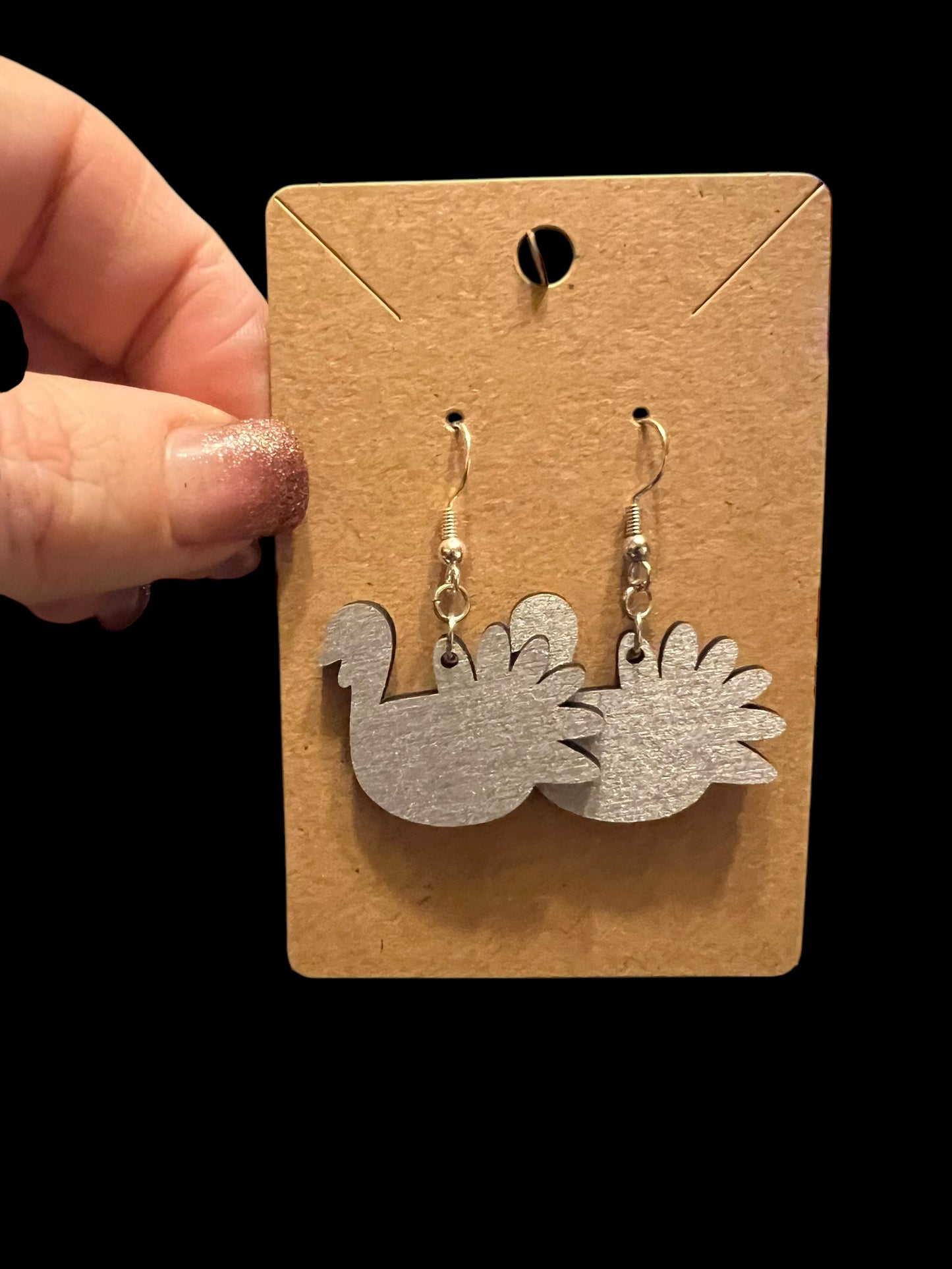 Turkey earrings Thanksgiving turkey dangle earrings stud earrings Turkey butt humorous earrings