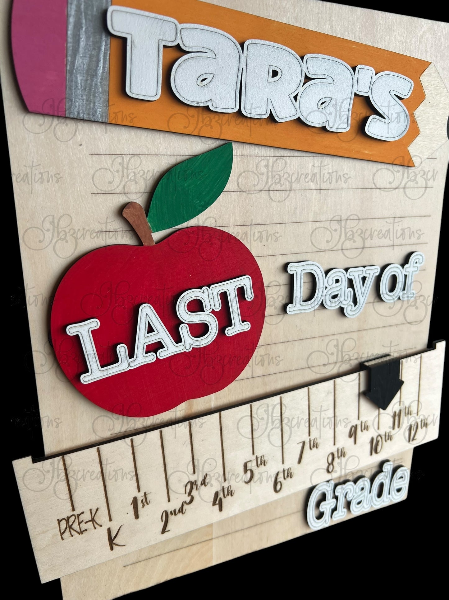 First Day of School, 100th Day of School, Back to School Prop Interchangeable School Milestone Sign Unique Children's Milestone Sign