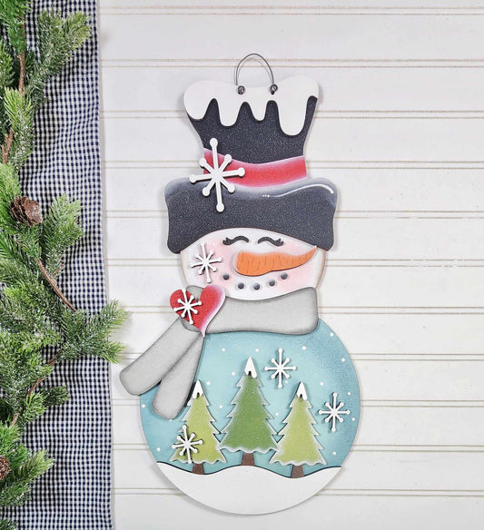 Snowman DIY Door Hanger Do It Yourself, Create It Yourself
