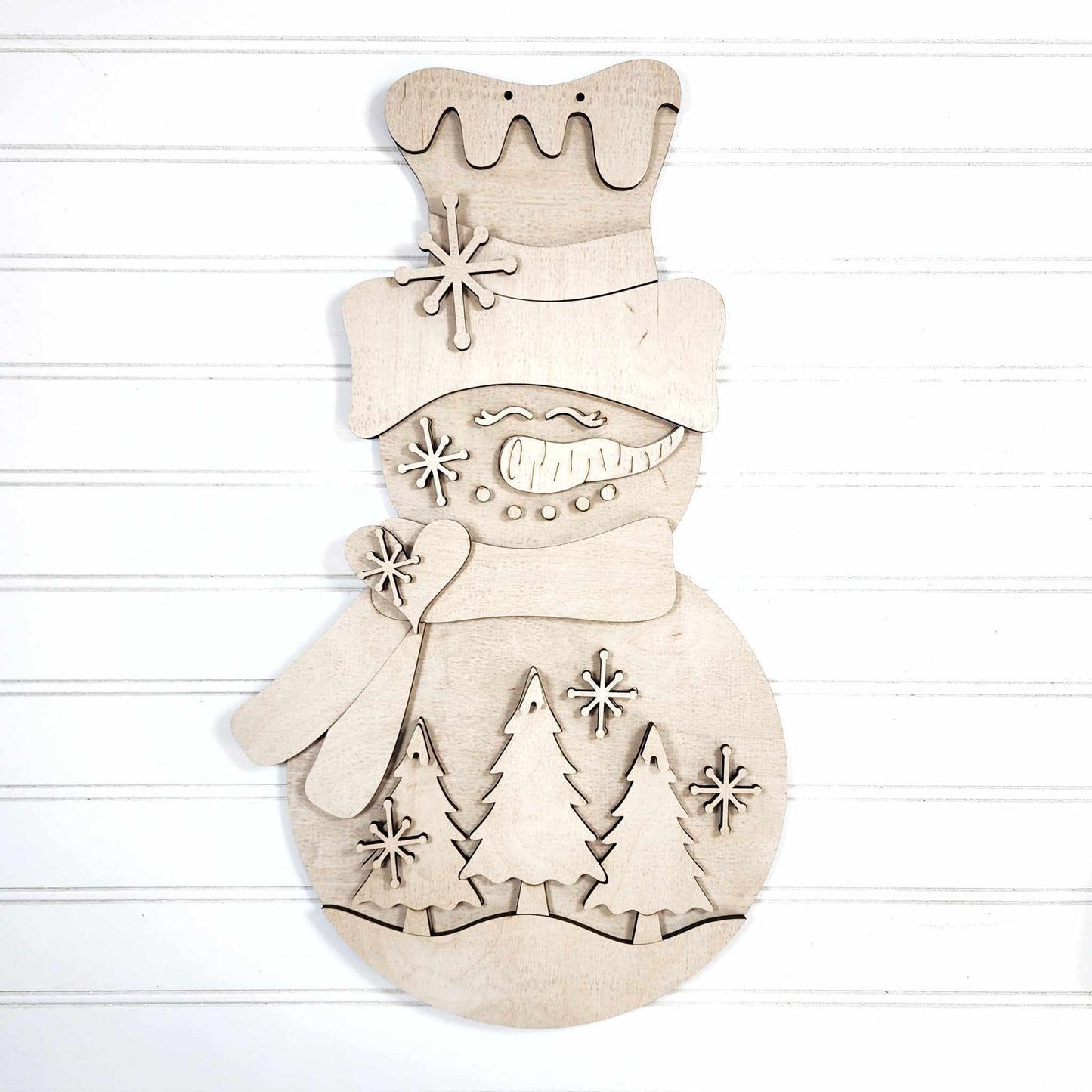 Snowman DIY Door Hanger Do It Yourself, Create It Yourself