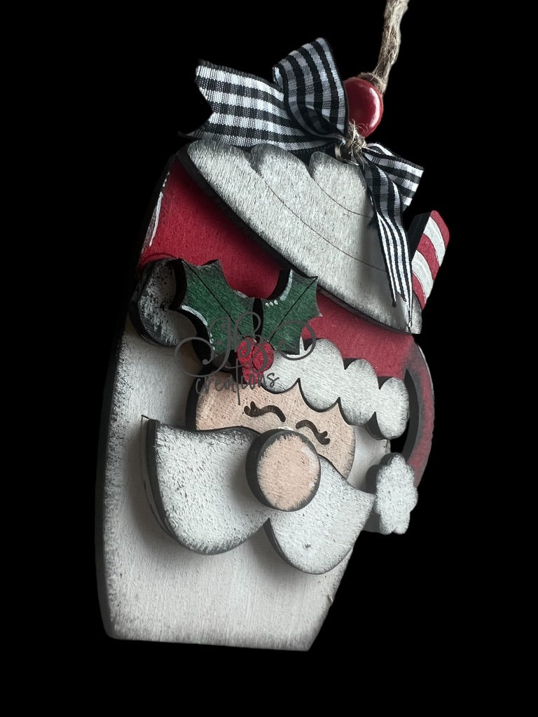 Santa Hot Cocoa Mug Christmas Tree Ornament