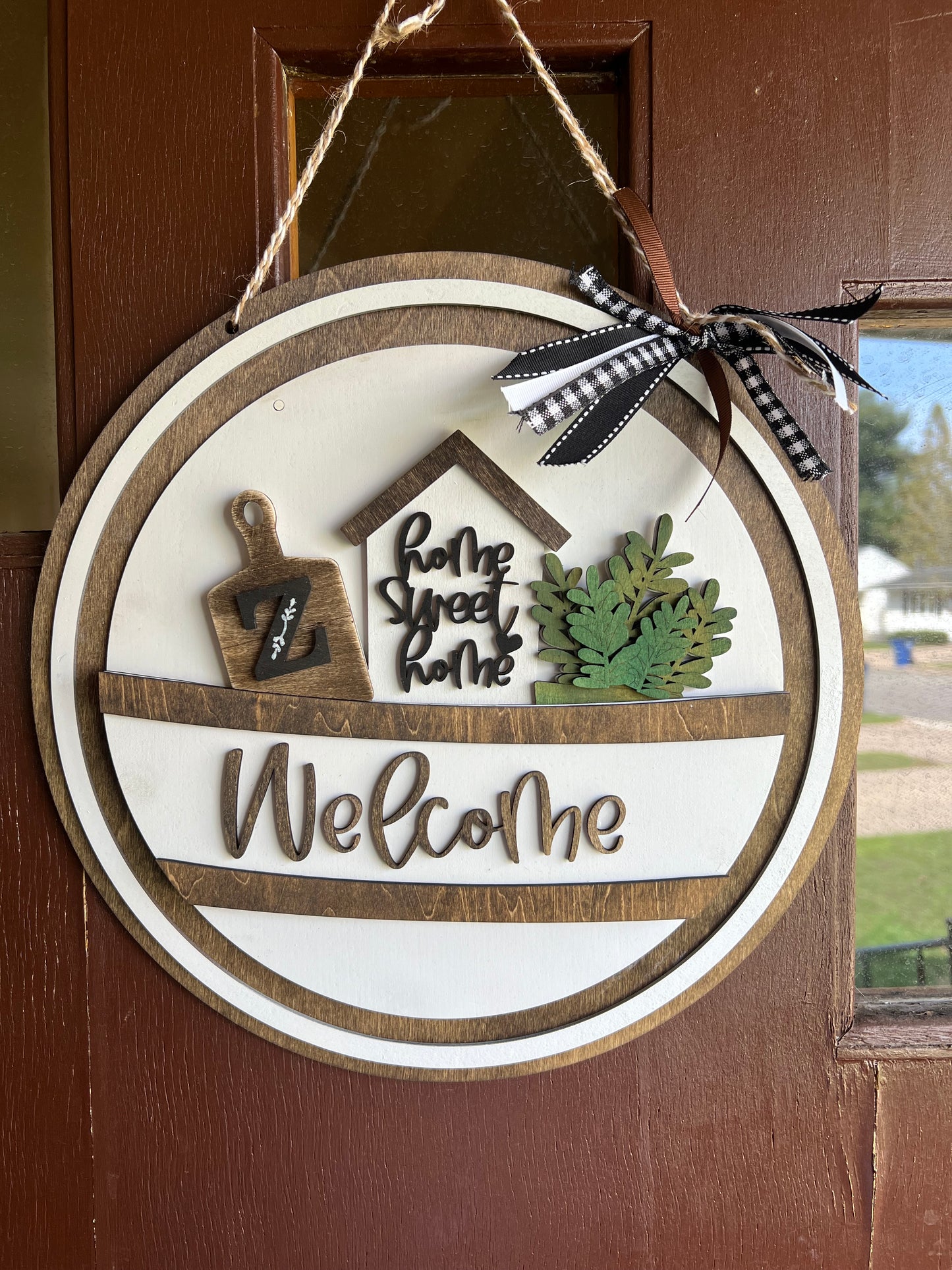 Welcome Door Hanger, Interchangeable Seasonal Decor, Premium wooden Wall Hanging