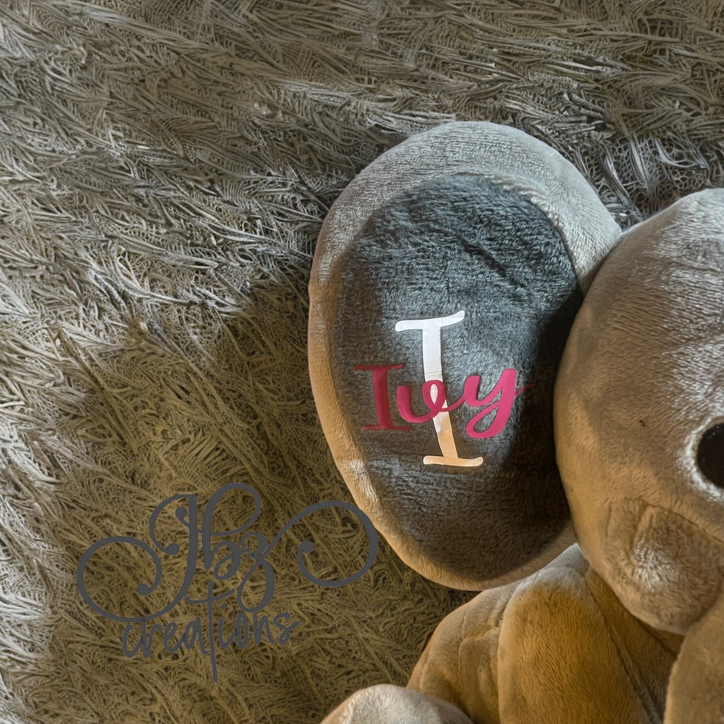 Plush Elephant Birth Announcement