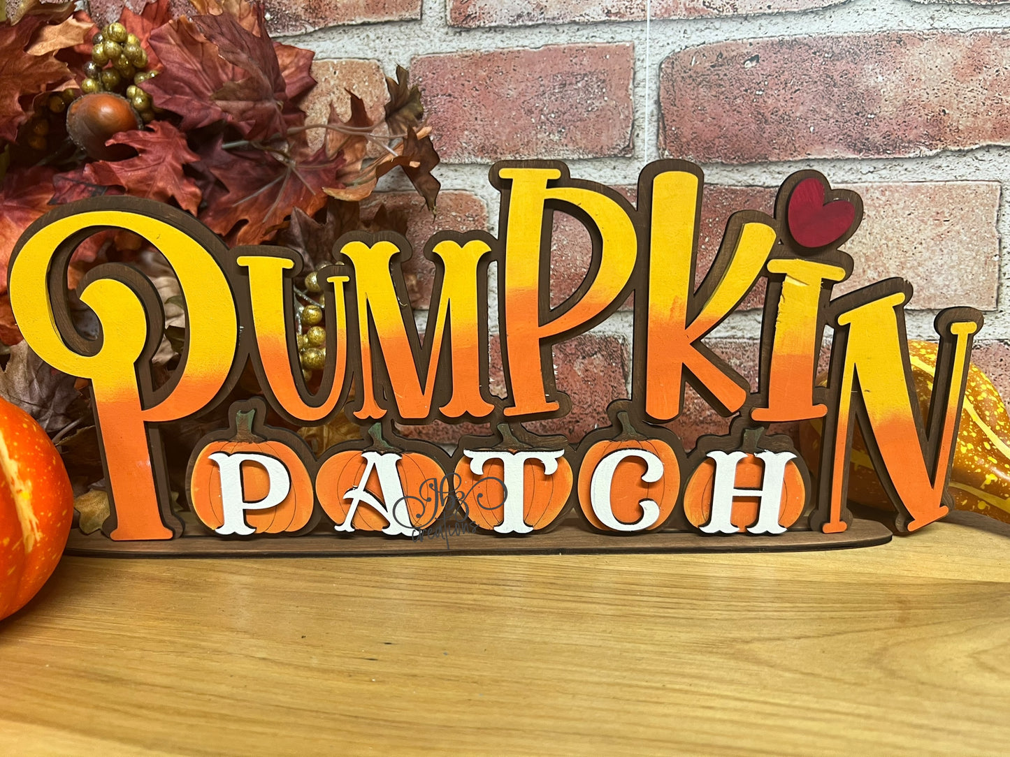 Pumpkin Patch Fall Decor Autumn Home Decor Shelf Sitter Pumpkin Patch Sign for Mantle Pumpkin Decor