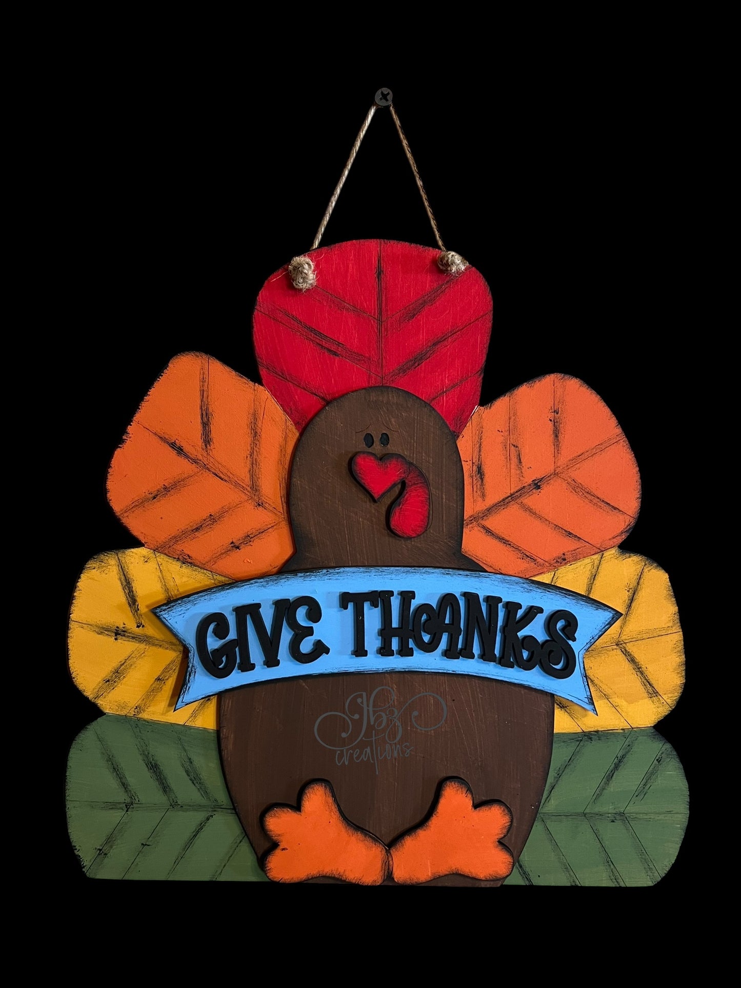 Turkey Thanksgiving Fall Hanging Sign Autumn Sign Turkey Door hanger