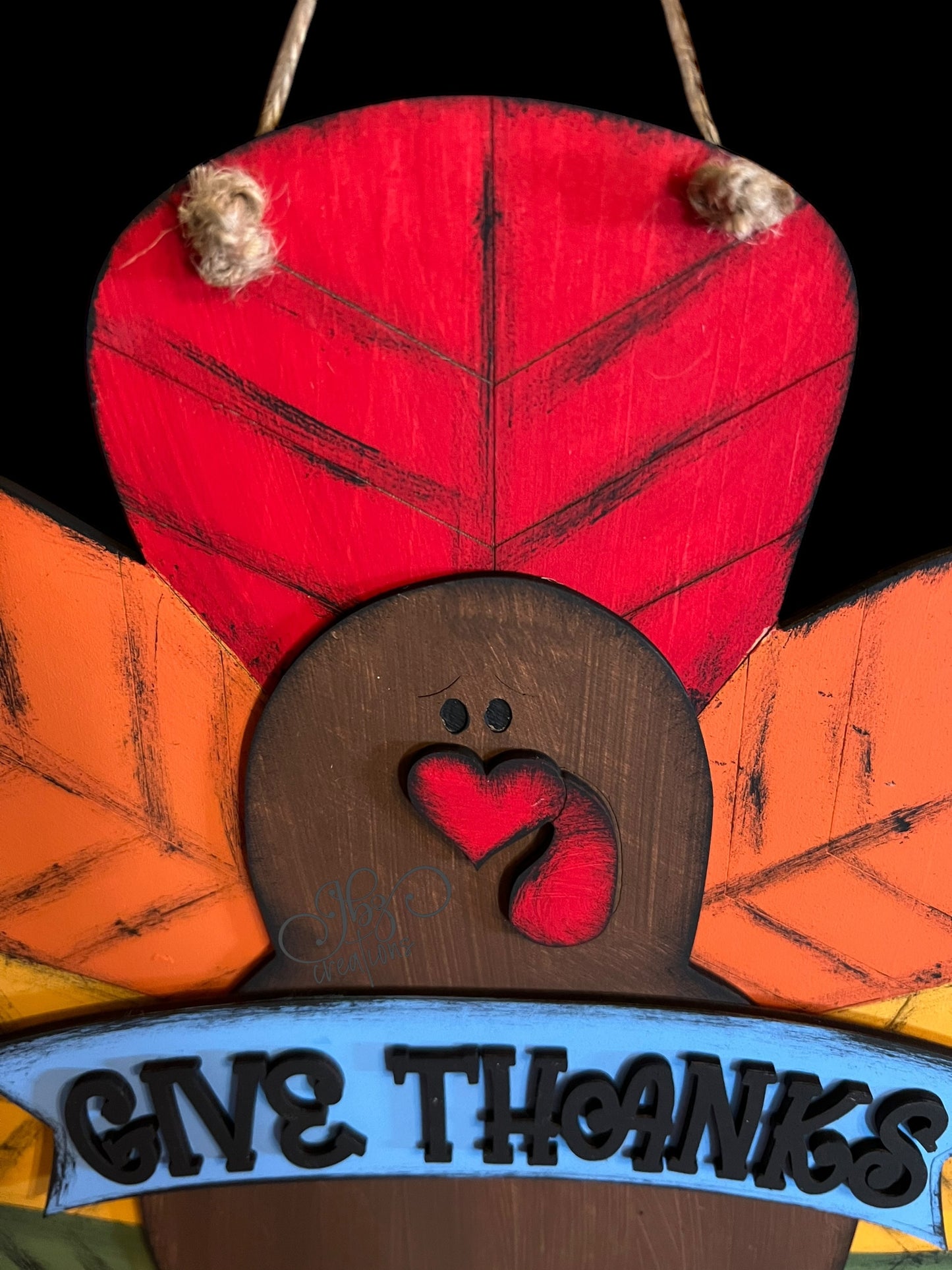 Turkey Thanksgiving Fall Hanging Sign Autumn Sign Turkey Door hanger